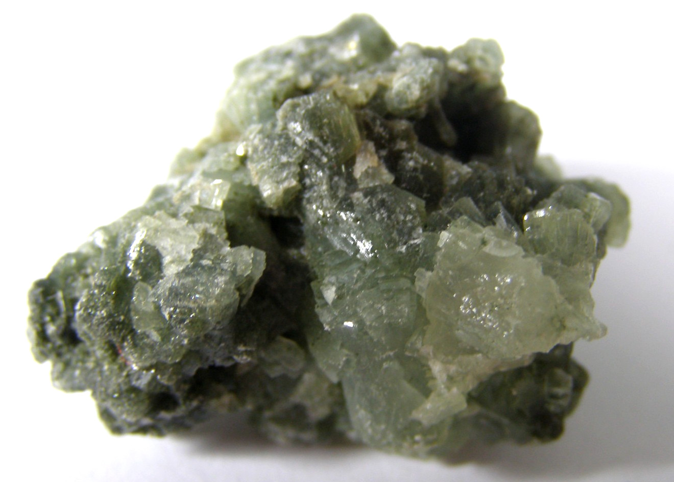 NATURAL CLUSTER of DARK PREHNITE 3.8 x 3.2 x 2.5 cms 21.74 gms #5*