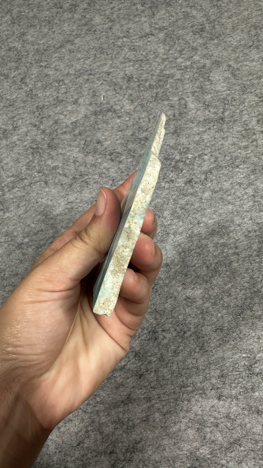 Spiritual Healing Larimar Natural Authentic Slab Rough Blue Gem Stone 98g
