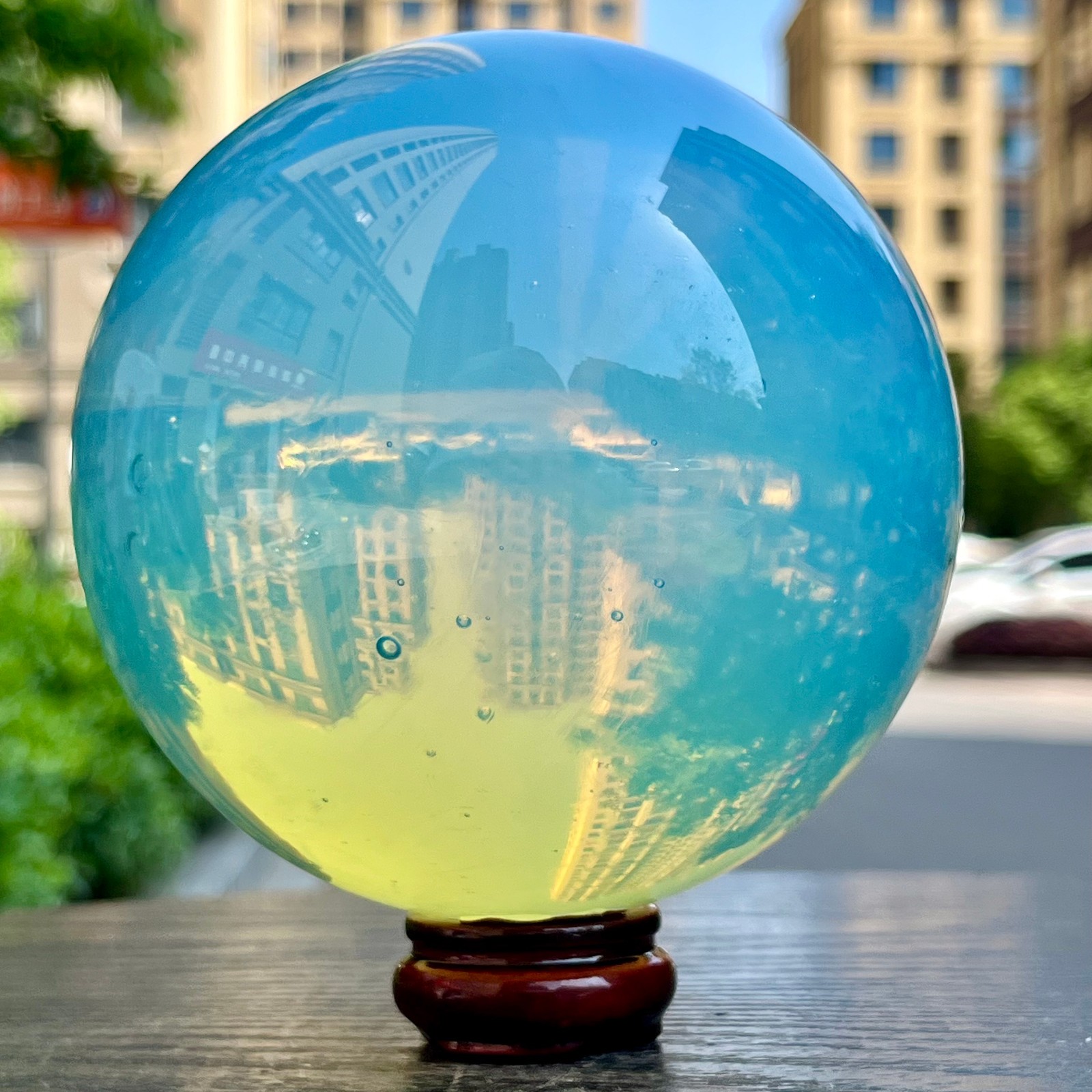 Natural Opal Sphere Polished Gemstone Ball Feng Shui Healing Crystal 3.3 lb