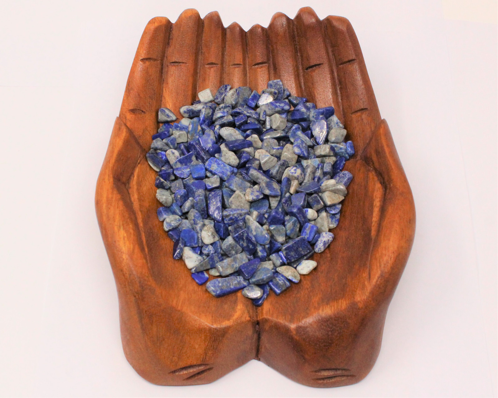 Lapis Semi Tumbled Gemstone Mini Chips 7-12 mm, Blue Lapiz Lazuli Crystal Chips