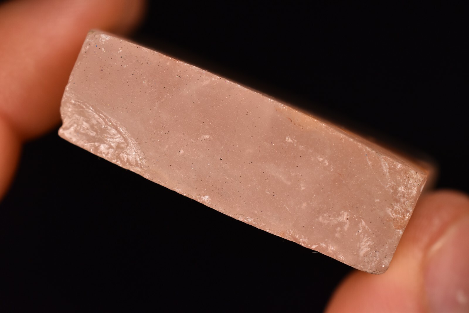 *ROSE QUARTZ* Slab 6.8cm 88g Seer Stone Palm Rough Polished Healing Crystal Love