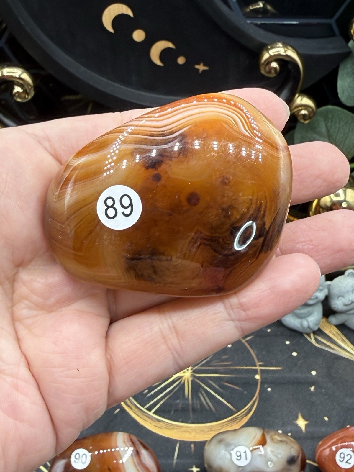 Natural Sardonyx Lg Palms/Freeform awesome patterns Free shipping