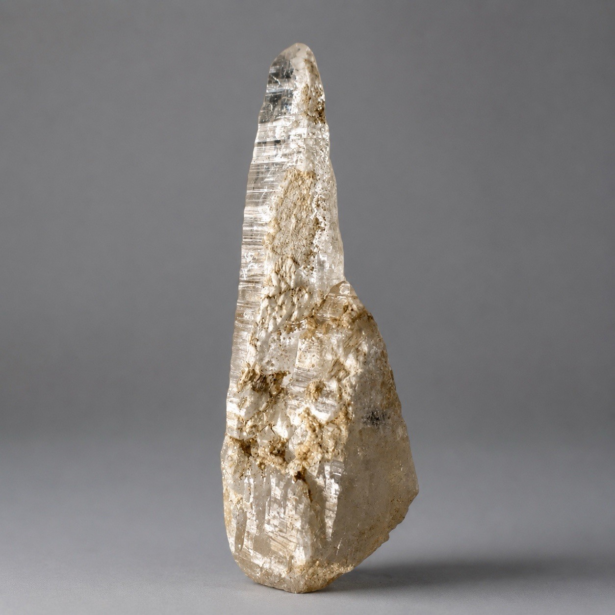“White Summit” Hashupi Himalayan Quartz Elongated Spear-point Slender Crystal