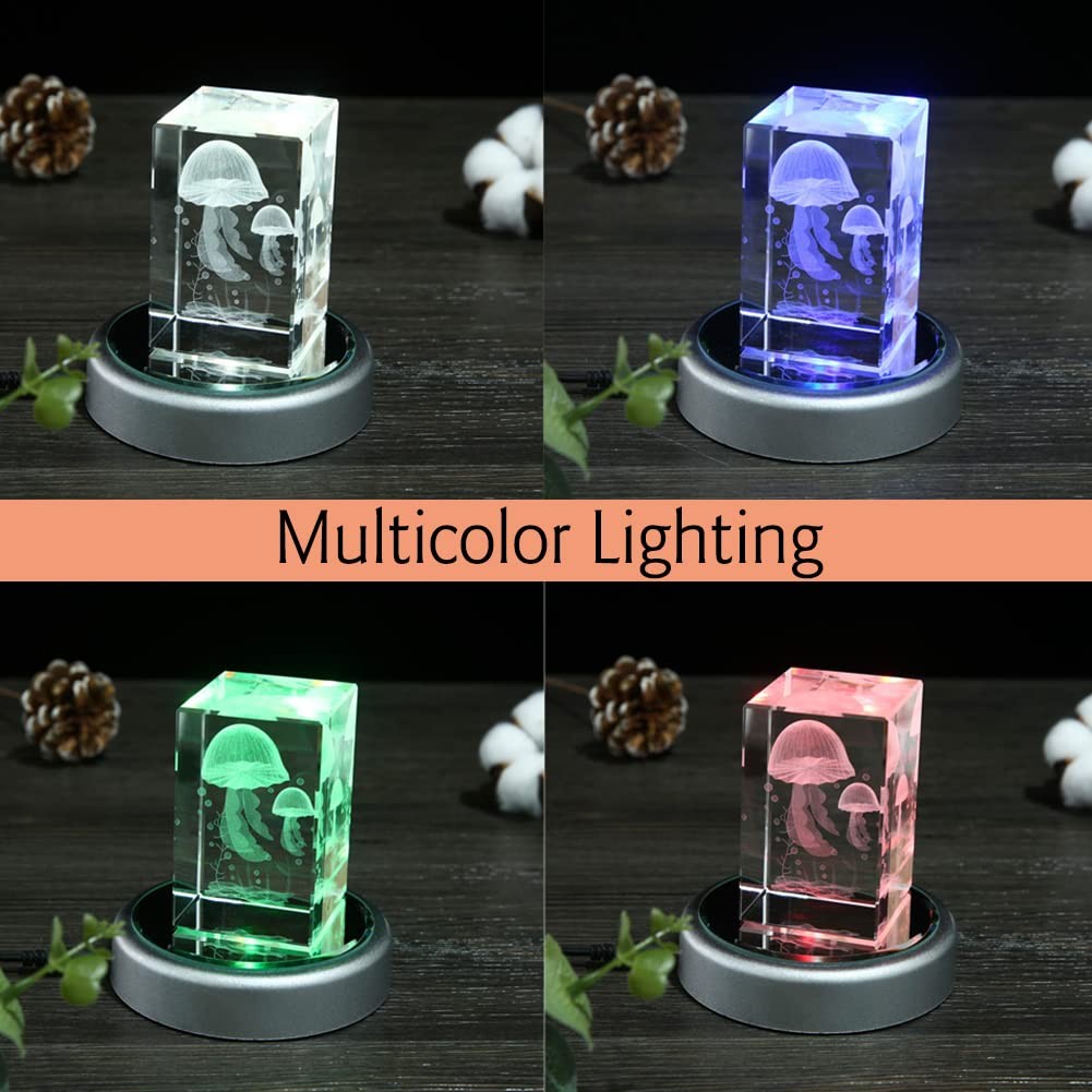 Display Multicolor Light Base for 3D Crystal Art – Lighted Up Stand Color Cha…