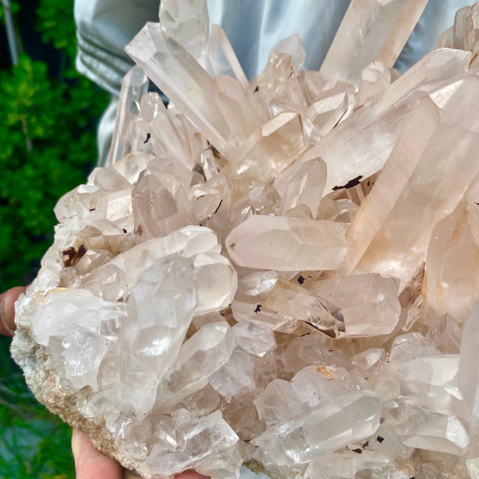 26.56LB Large Natural Clear White Crystal Quartz Cluster Energy Healing Specimen