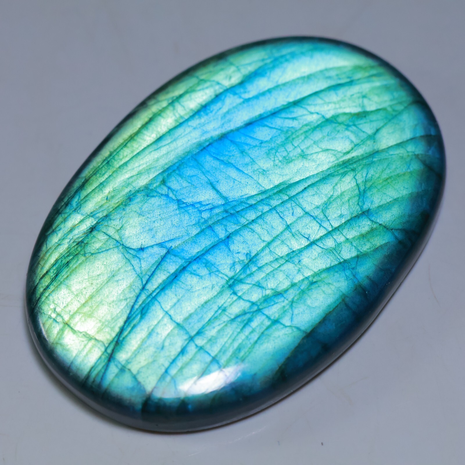 Natural Labradorite Pear , 0.5″- 4″ High Purple Multi Flash, Pick a Size