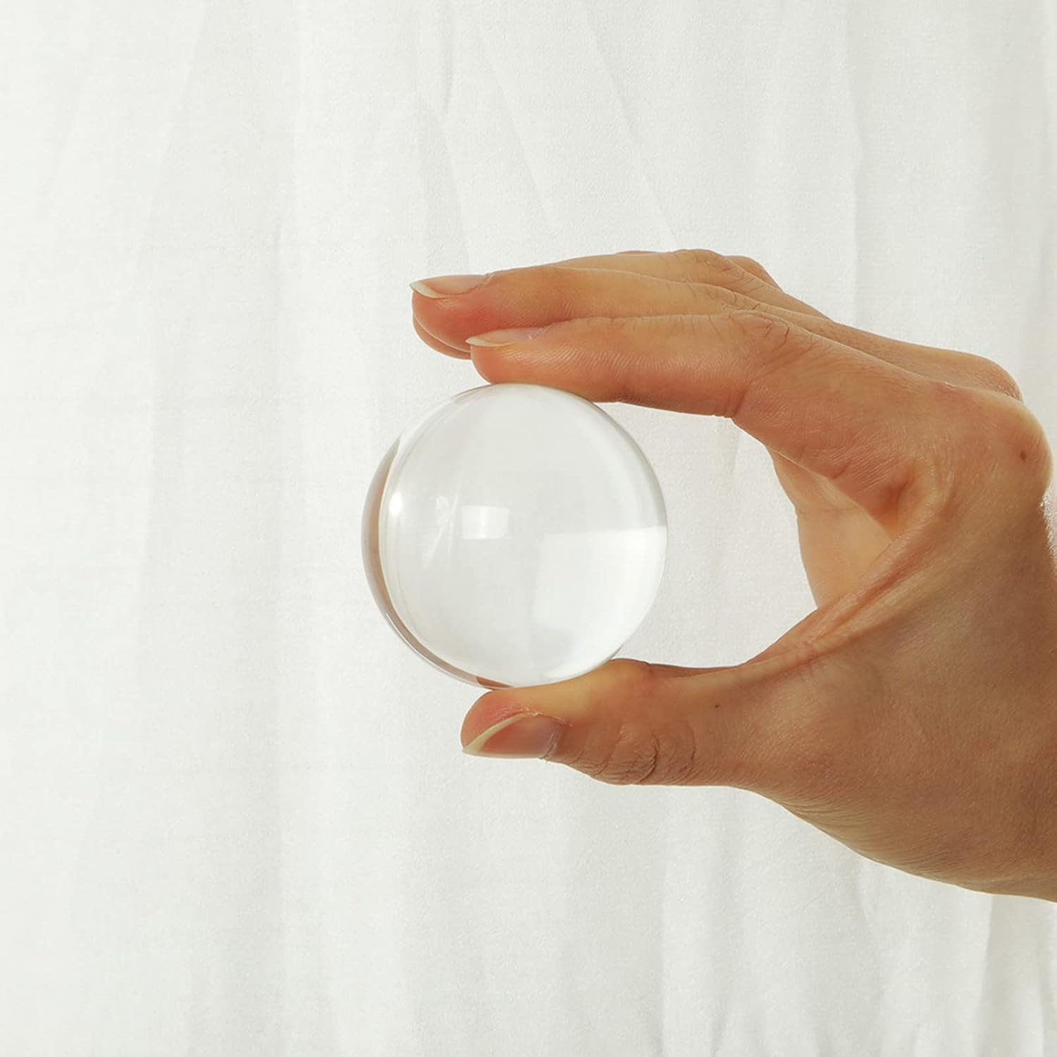 50Mm(2 Inch) K9 Photography Solid Crystal Glass Ball Sphere with Free Stand
