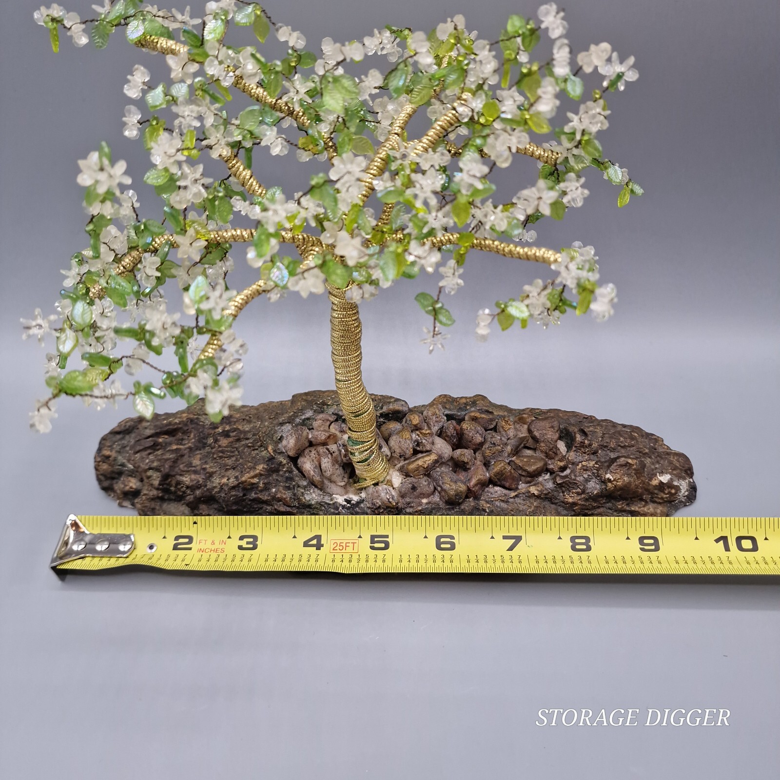 VTG Bonsai Crystal Tree Table Decor Handmade Decoration Spiritual Gift Blooming