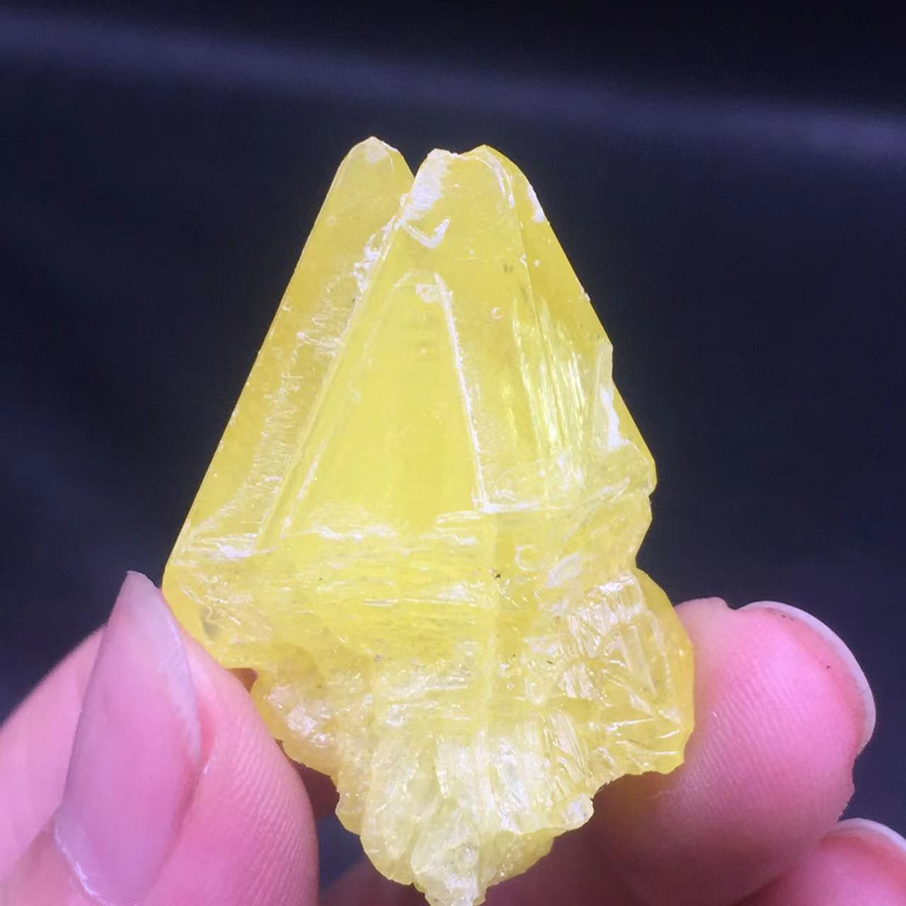 Natural Sulfur Sulphur Quartz Crystal Cluster Specimen Reiki Raw Gemstone 1Pc