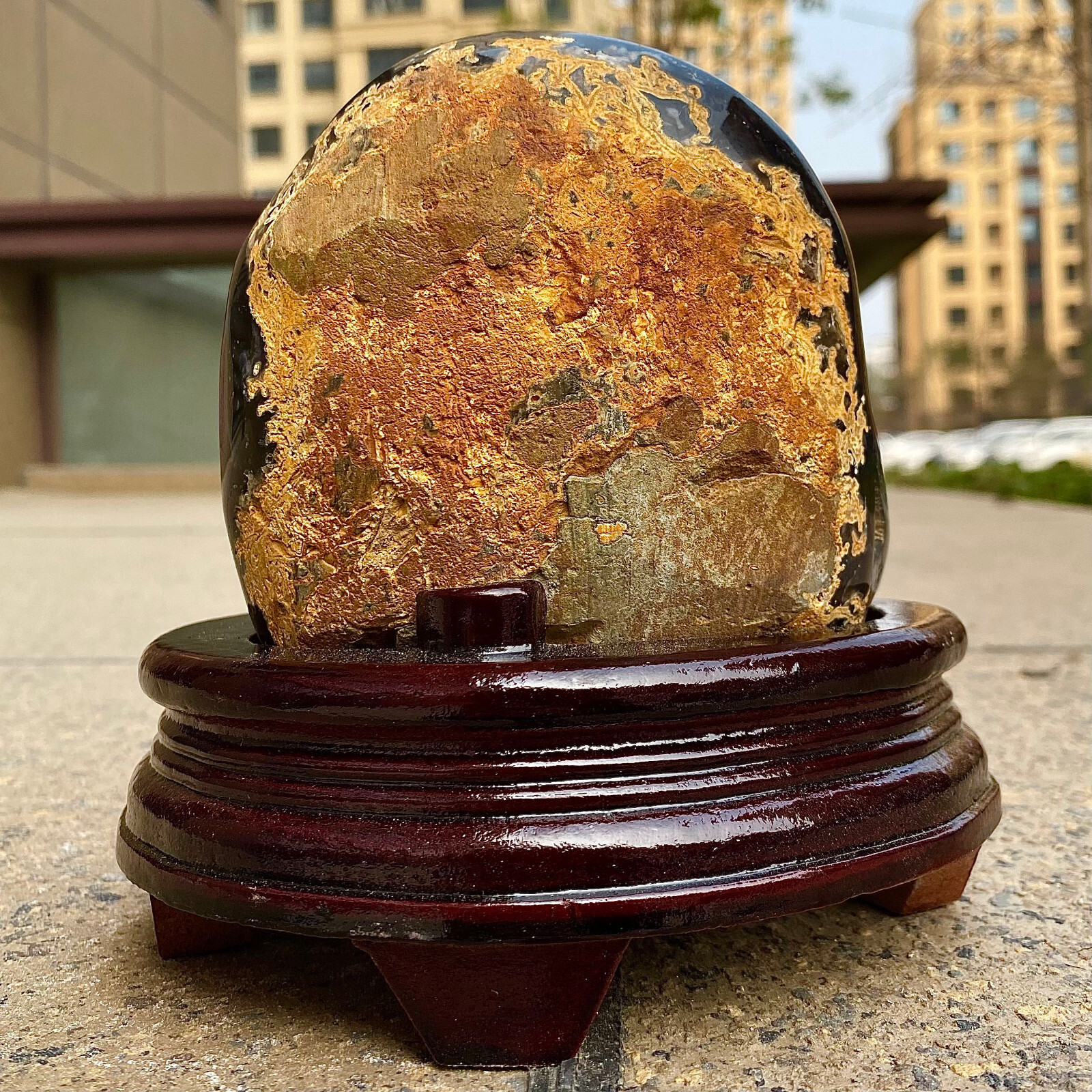 2.24LB Natural Uruguayan Amethyst Quartz Cave Geode Crystal Healing+base
