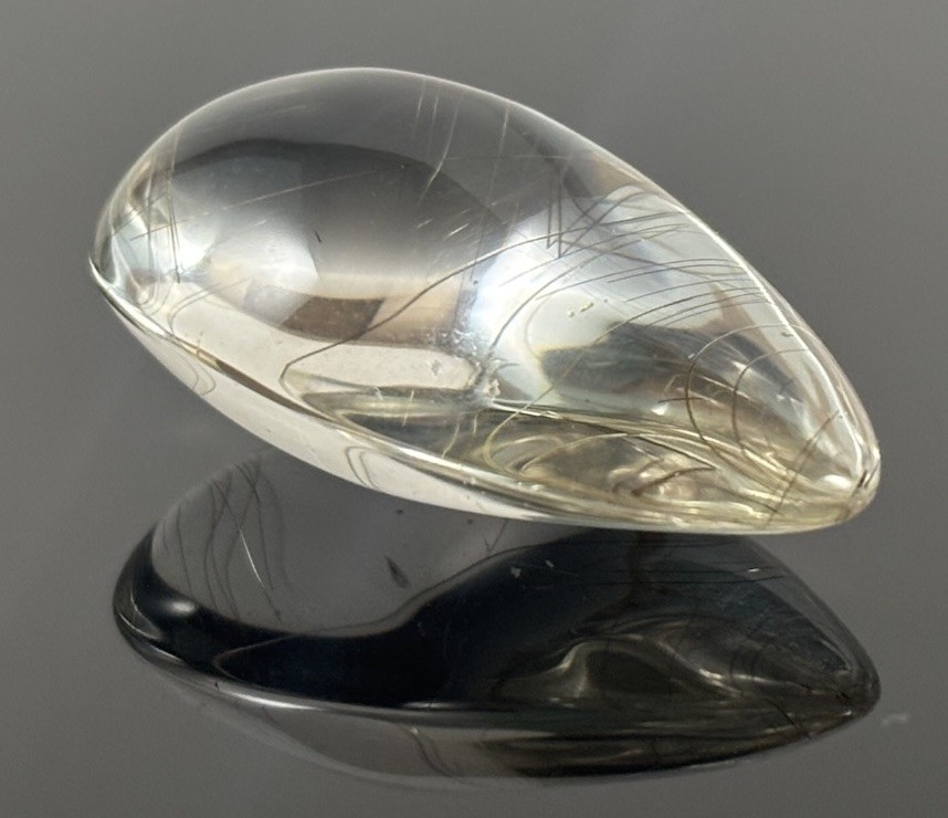 Natural Water Clear Gold Rutilated Quartz