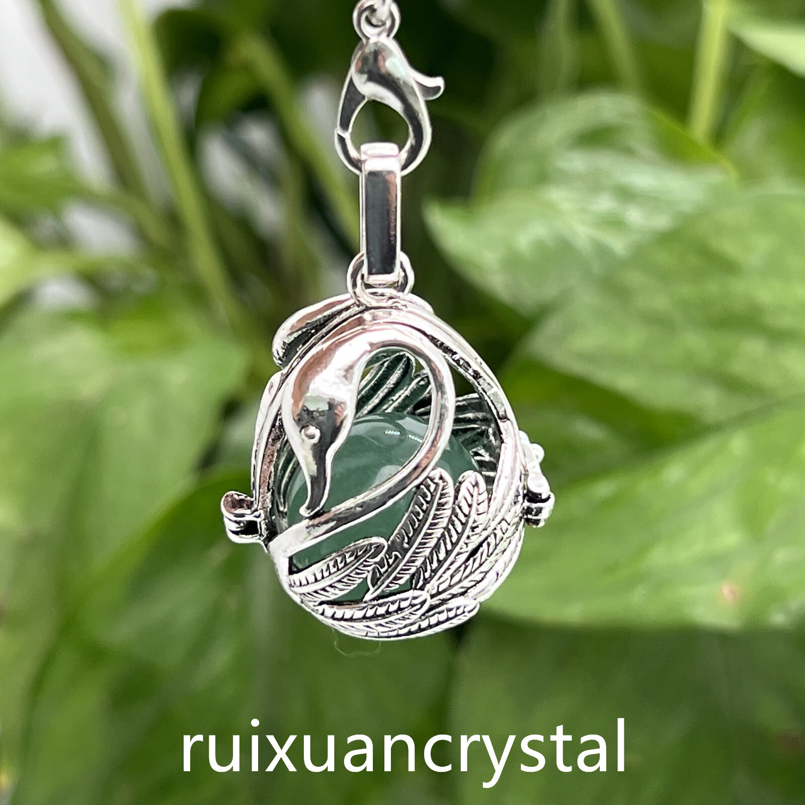 1pc Natural Aventurine Quartz Sphere keychain Crystal Reiki Healing