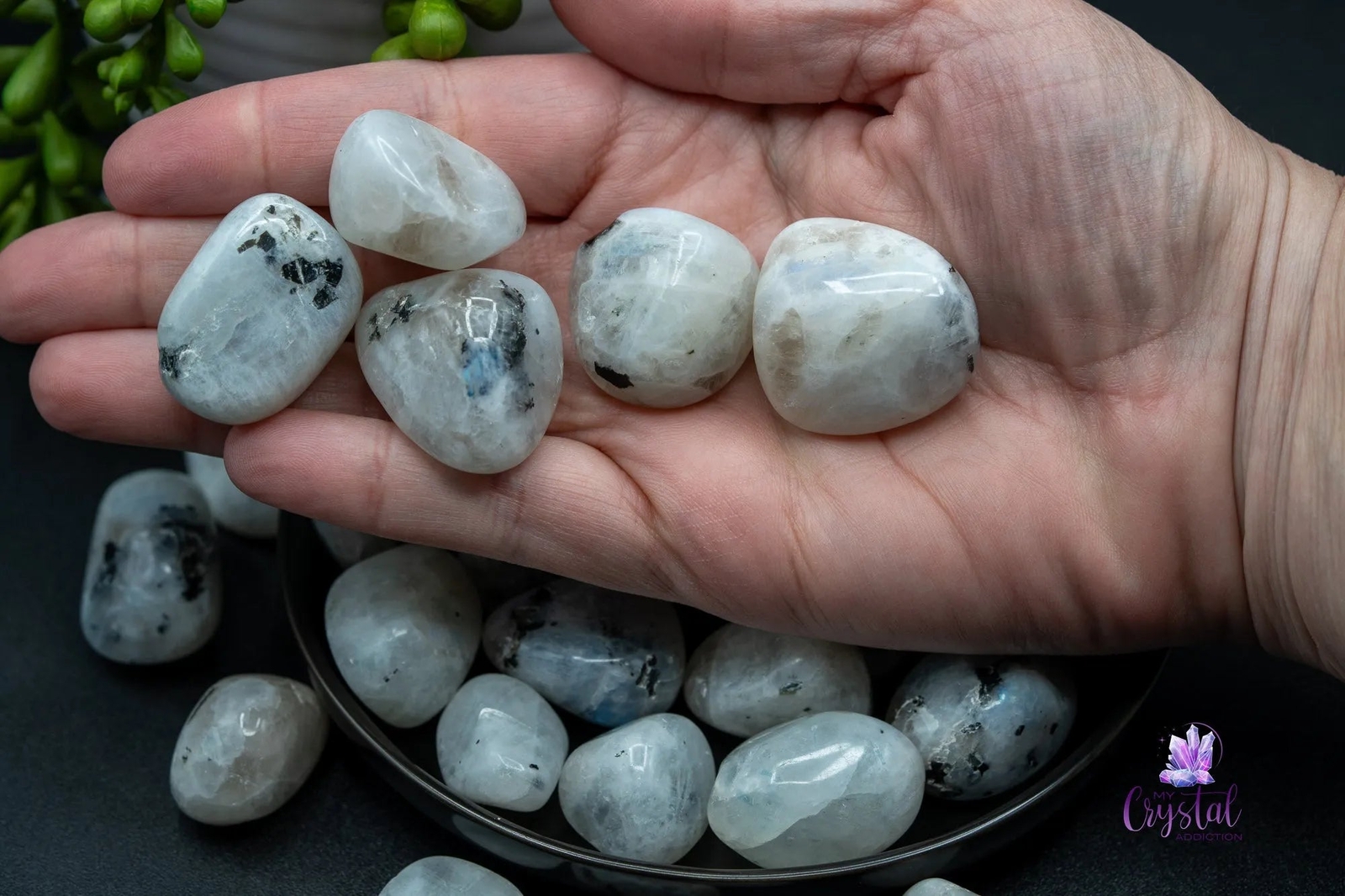 High Quality Rainbow Moonstone Tumble