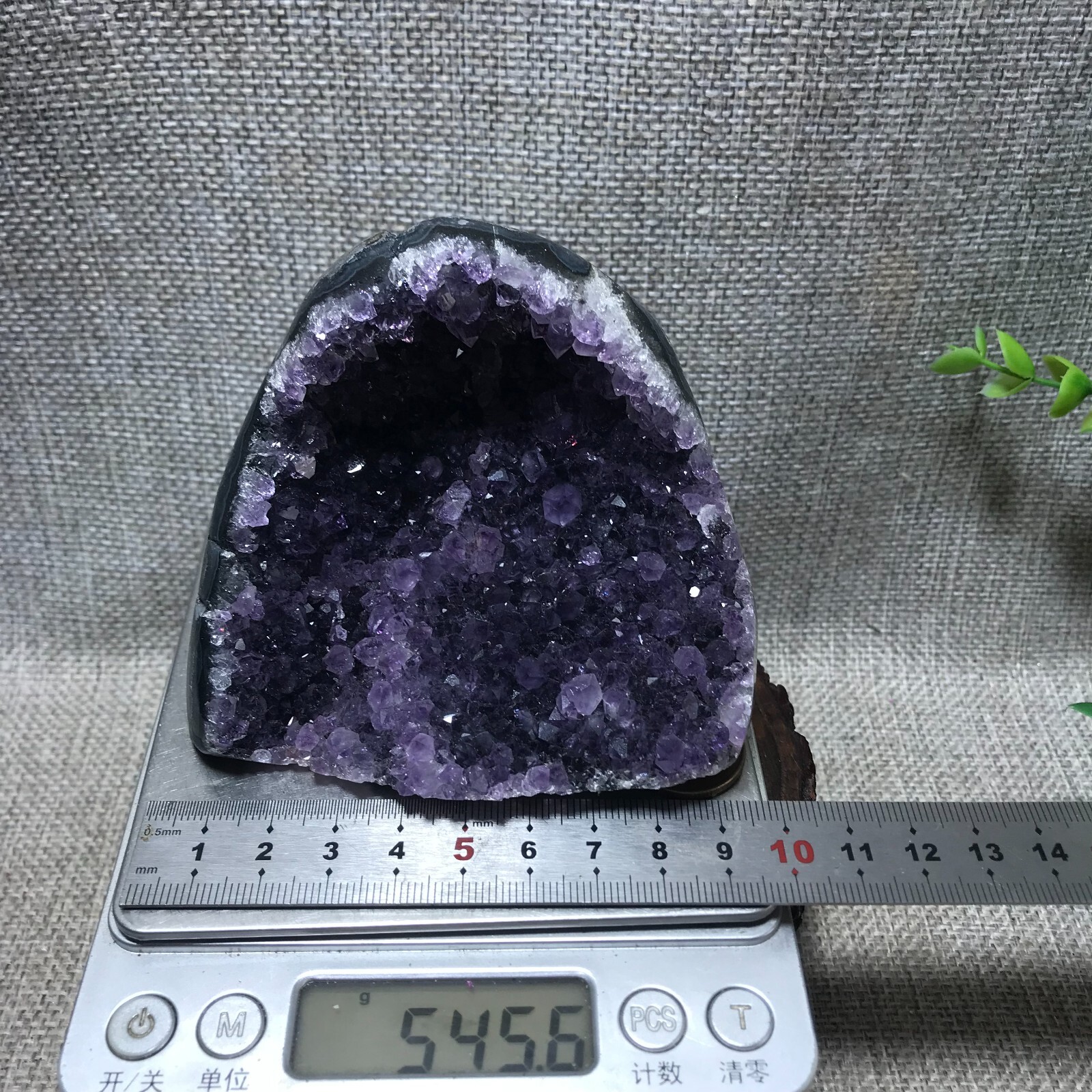 545g Natural Amethyst Cluster Geodes Cut Base Quartz Crystal Healing 69