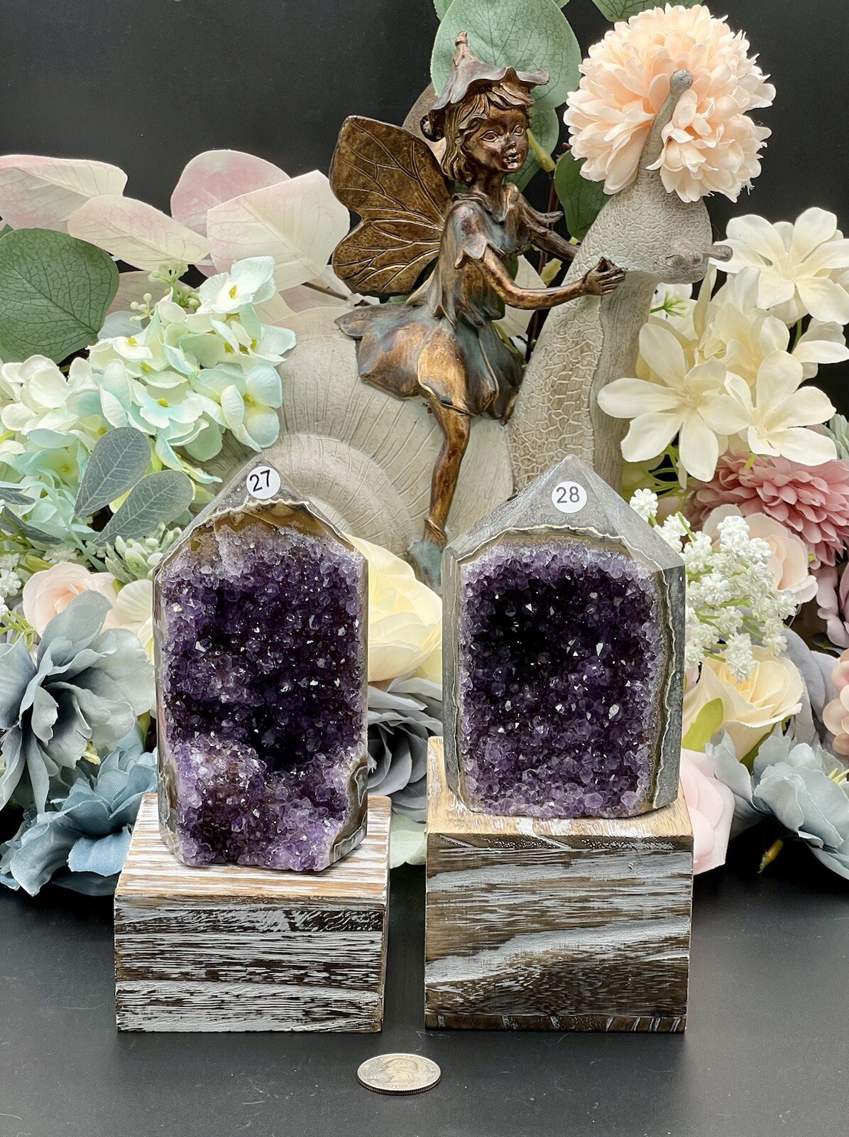 Natural Amethyst Awesome Geode Towers From Brazil L@@K Free ship & Gift