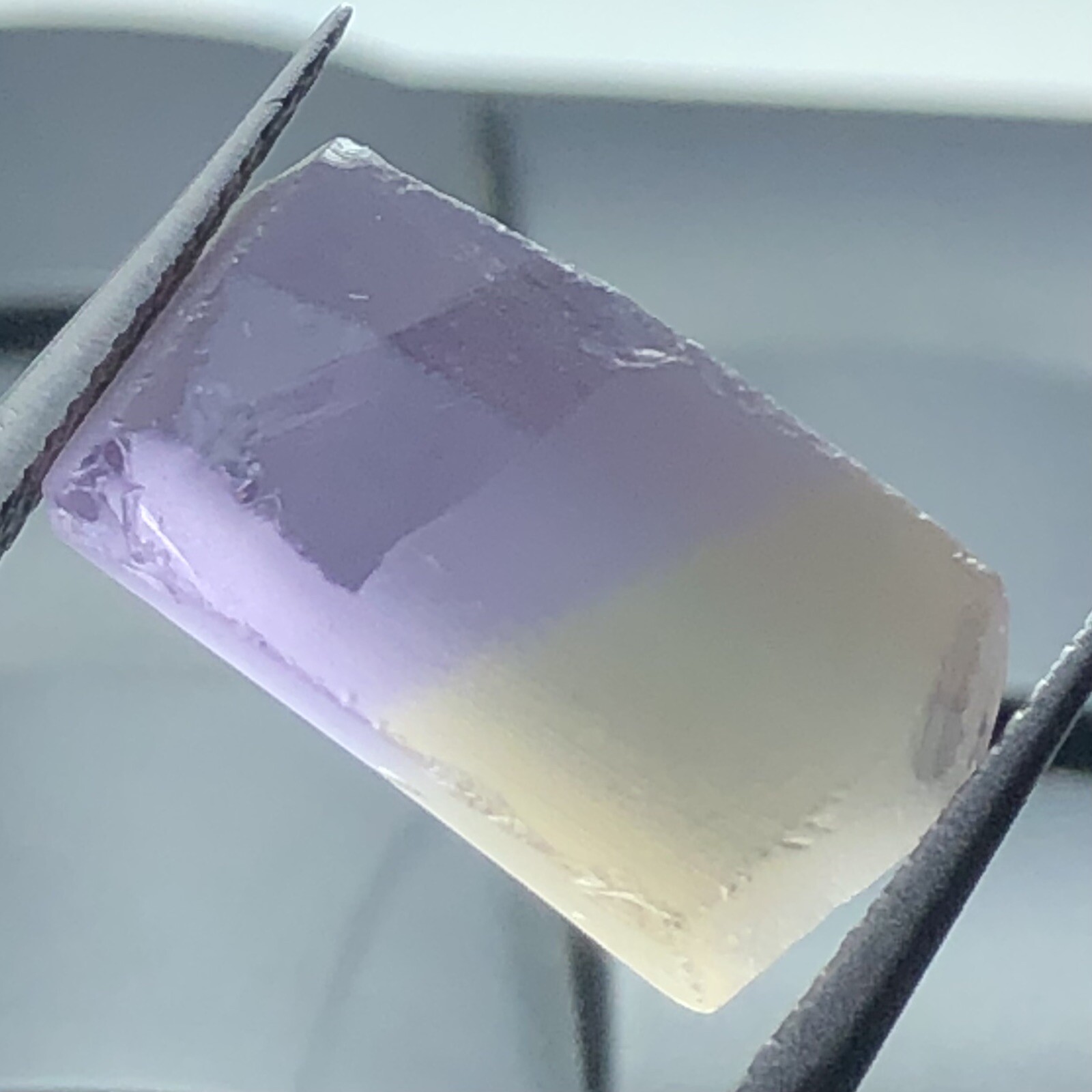 9.84 Ct Facet grade Rough Ametrine From Bolivia Clarity Wise Eye Clean