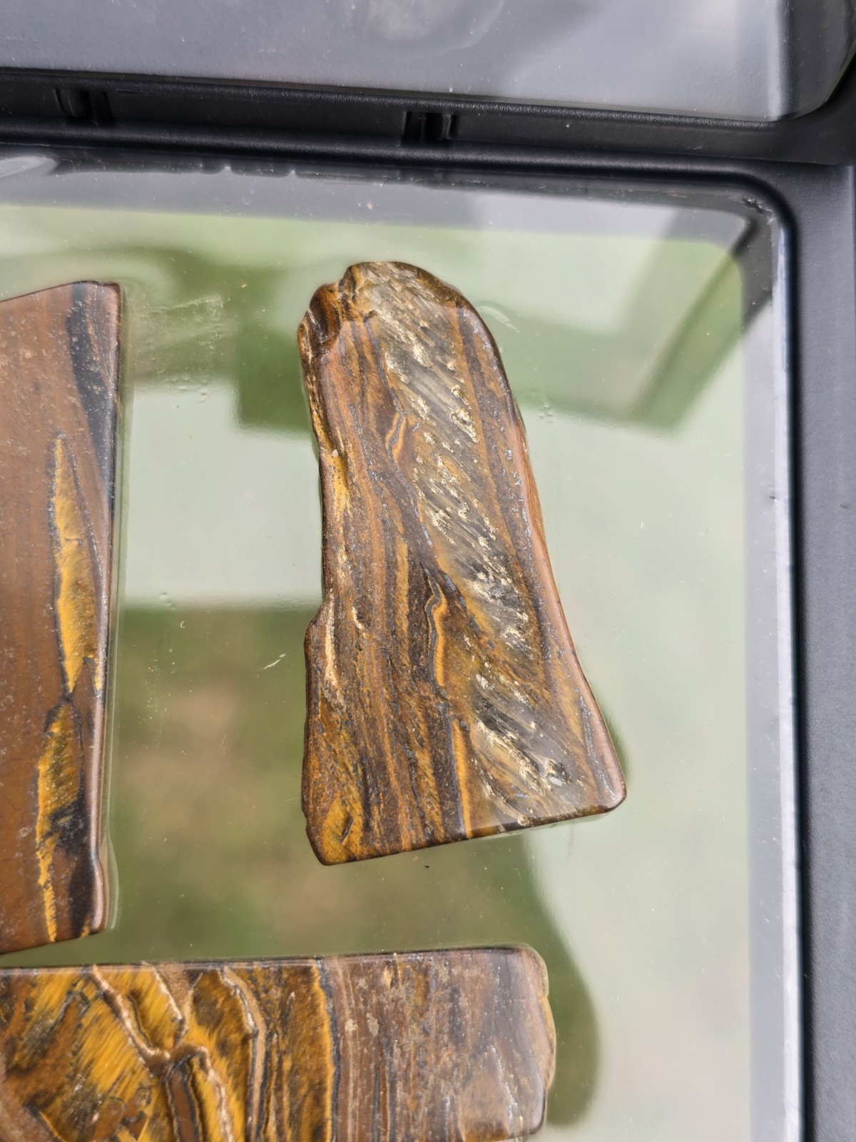Natural Tiger’s Eye 3-Pc Set – Polished Irregular Shapes B2