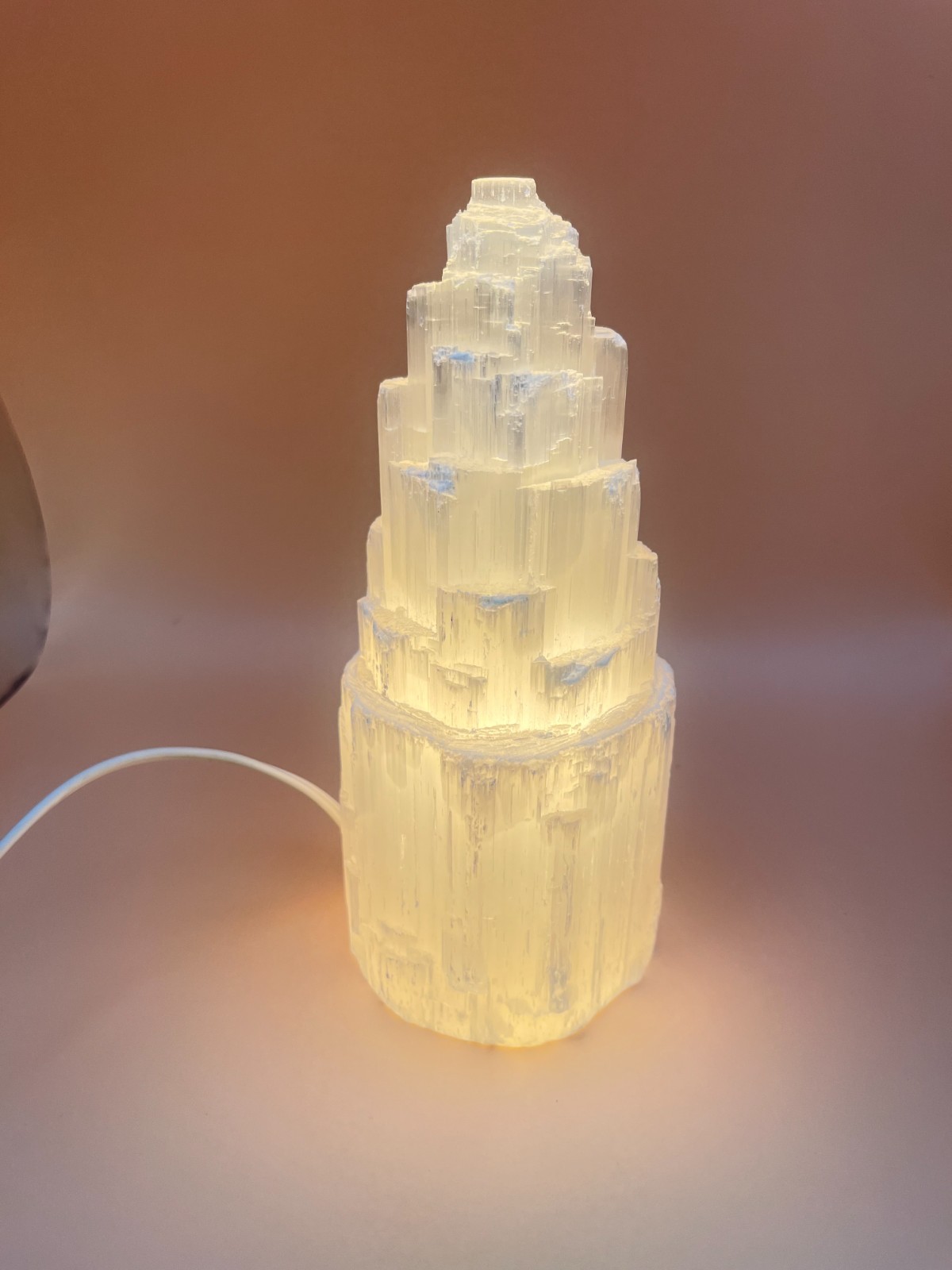 Selenite Crystal Tower Lamp Tower Skyscraper Healing Light