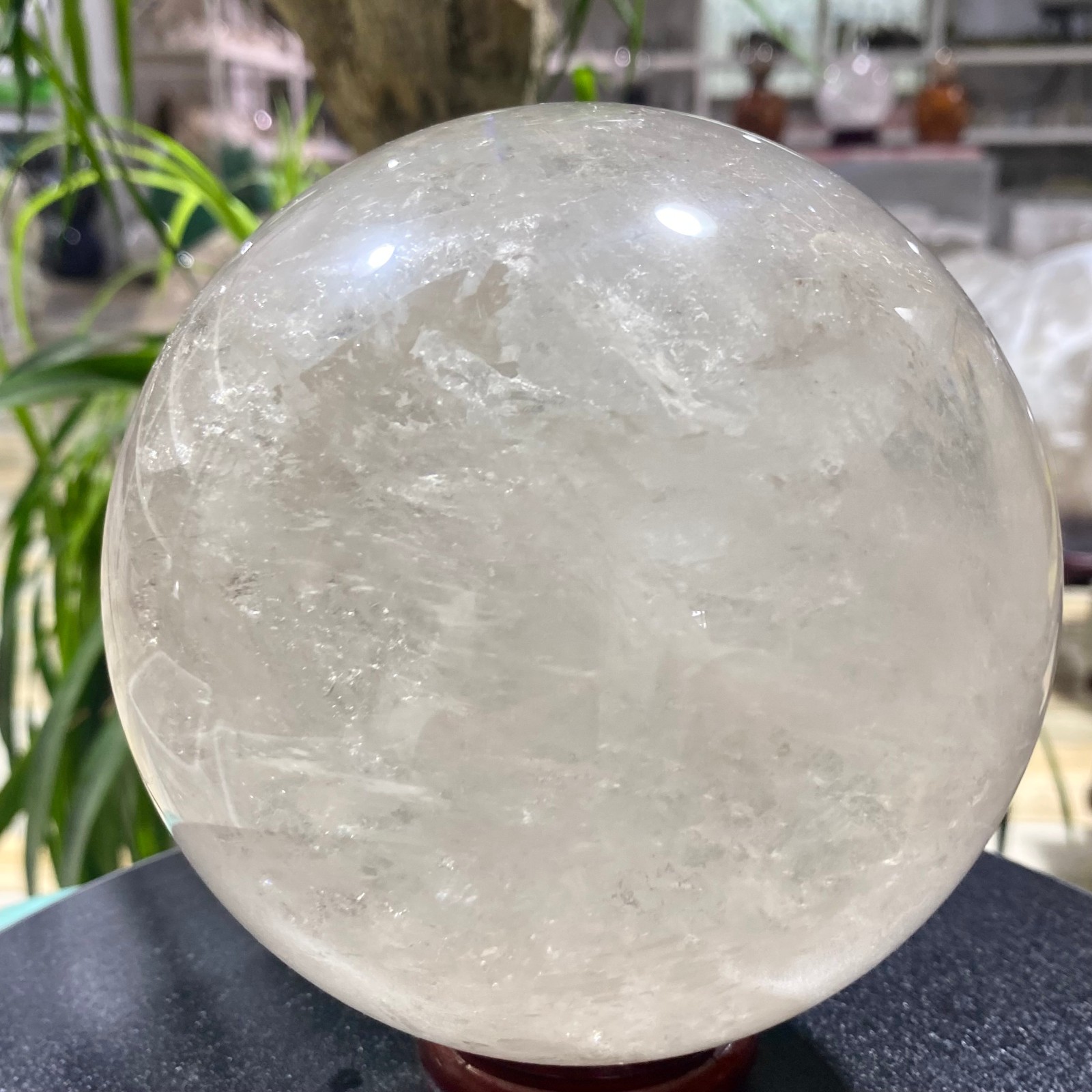 6.63LB Naturalwhite crystal transparent quartz crystal ball Reiki repair
