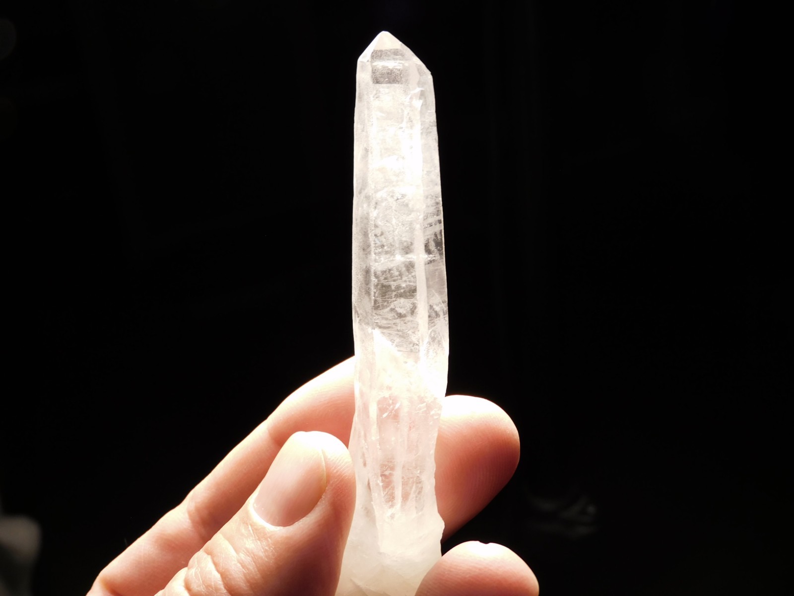 Long! Translucent! QUARTZ Crystal TWIN 100% Natural Brazil 46.1gr