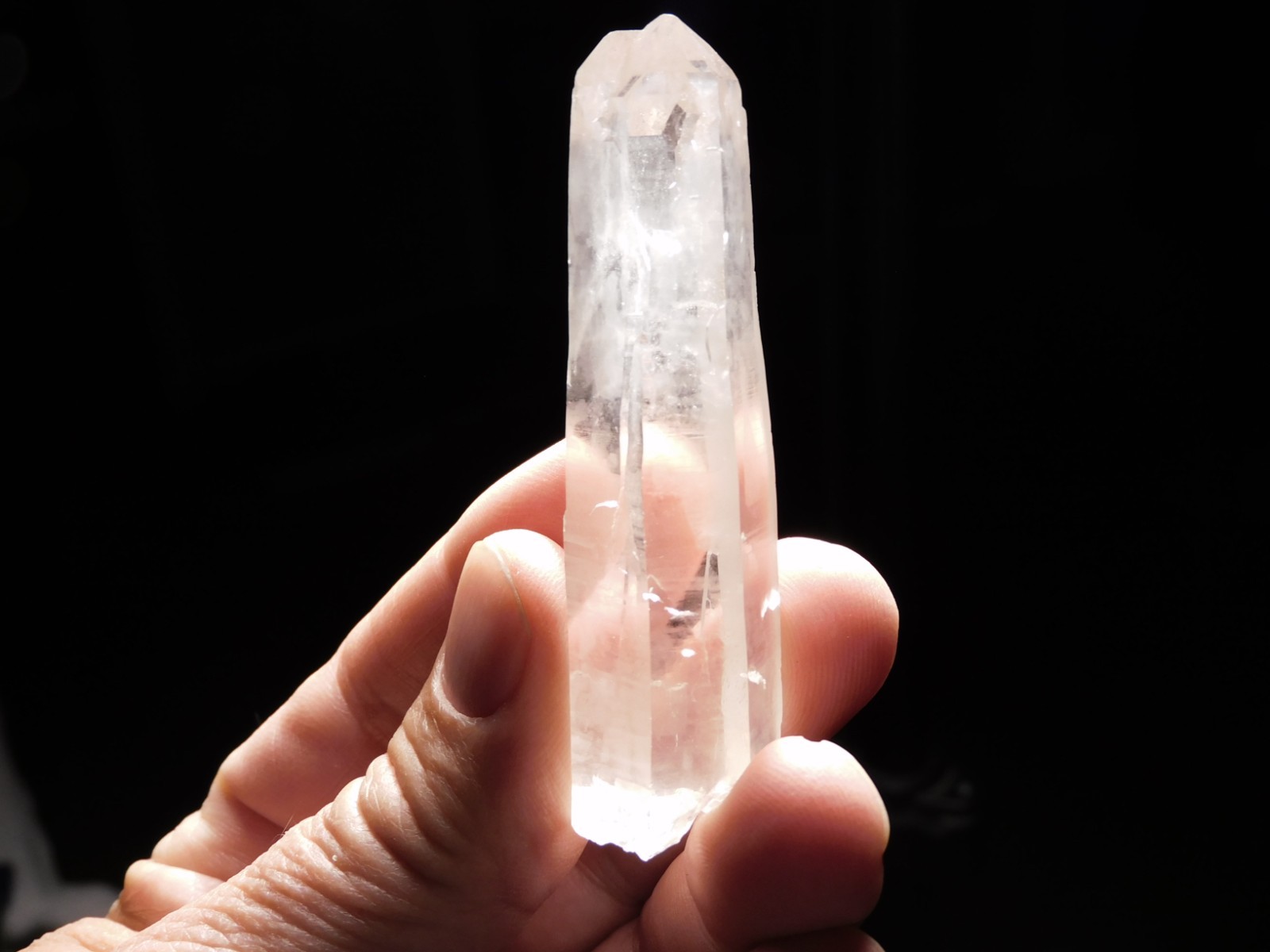 Long! Translucent! QUARTZ Crystal TWIN 100% Natural Brazil 46.1gr