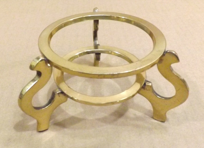 Brass Tone Sphere Display Stands