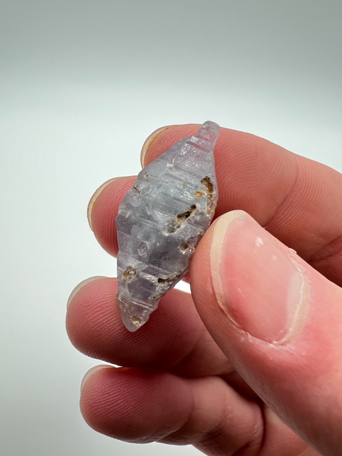 Gem Blue Double Terminated Sapphire Crystal, Mineral Specimen from Sri Lanka