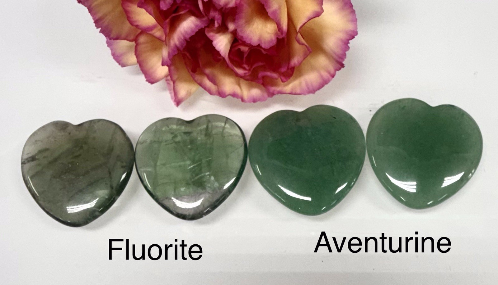 Wholesale Lot 12 Pcs 30mm Mixed Crystal Heart ❤️ Healing Energy