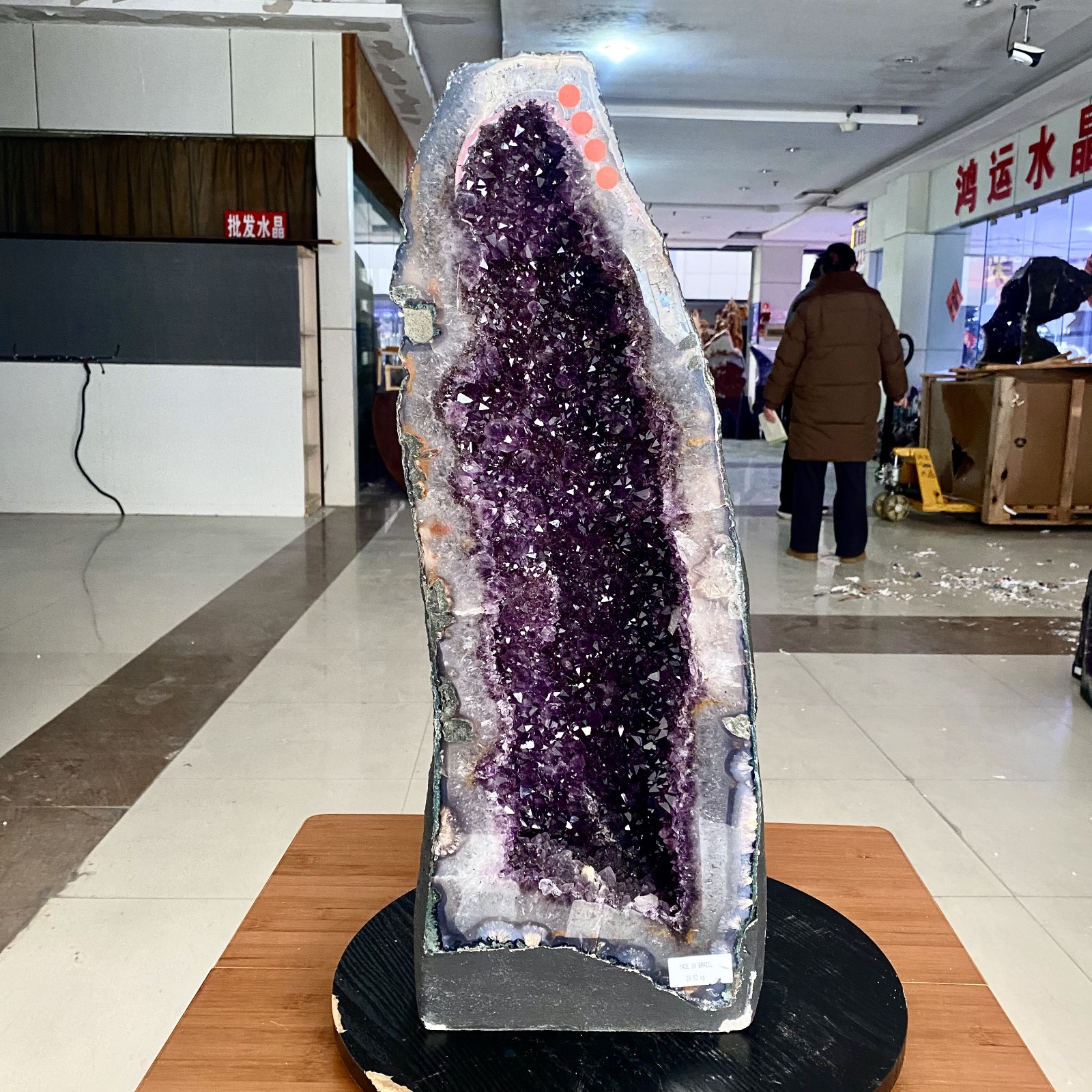 4LB Natural white crystal square pointed column quartz crystal spiritual repair
