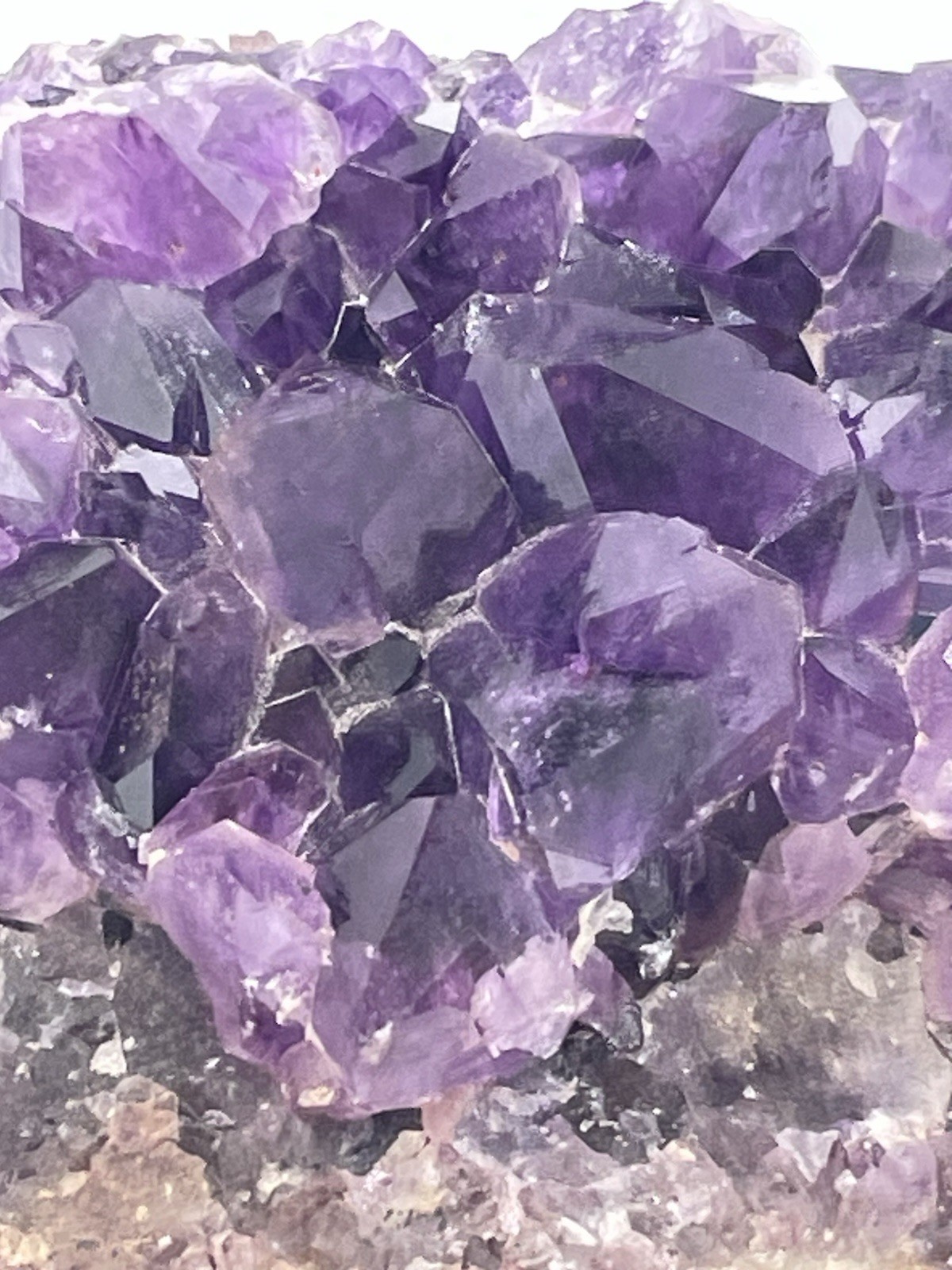 Natural Cluster Amethyst Geode Quartz for Display