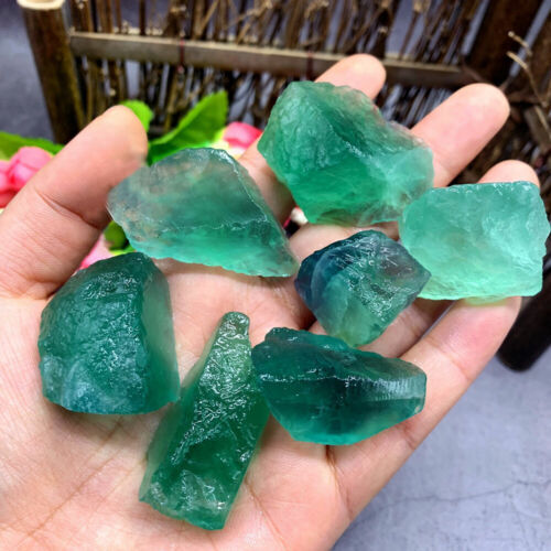 100g Bulk Rough Natural Green Fluorite Raw Stone Quartz Crystal Healing Specimen