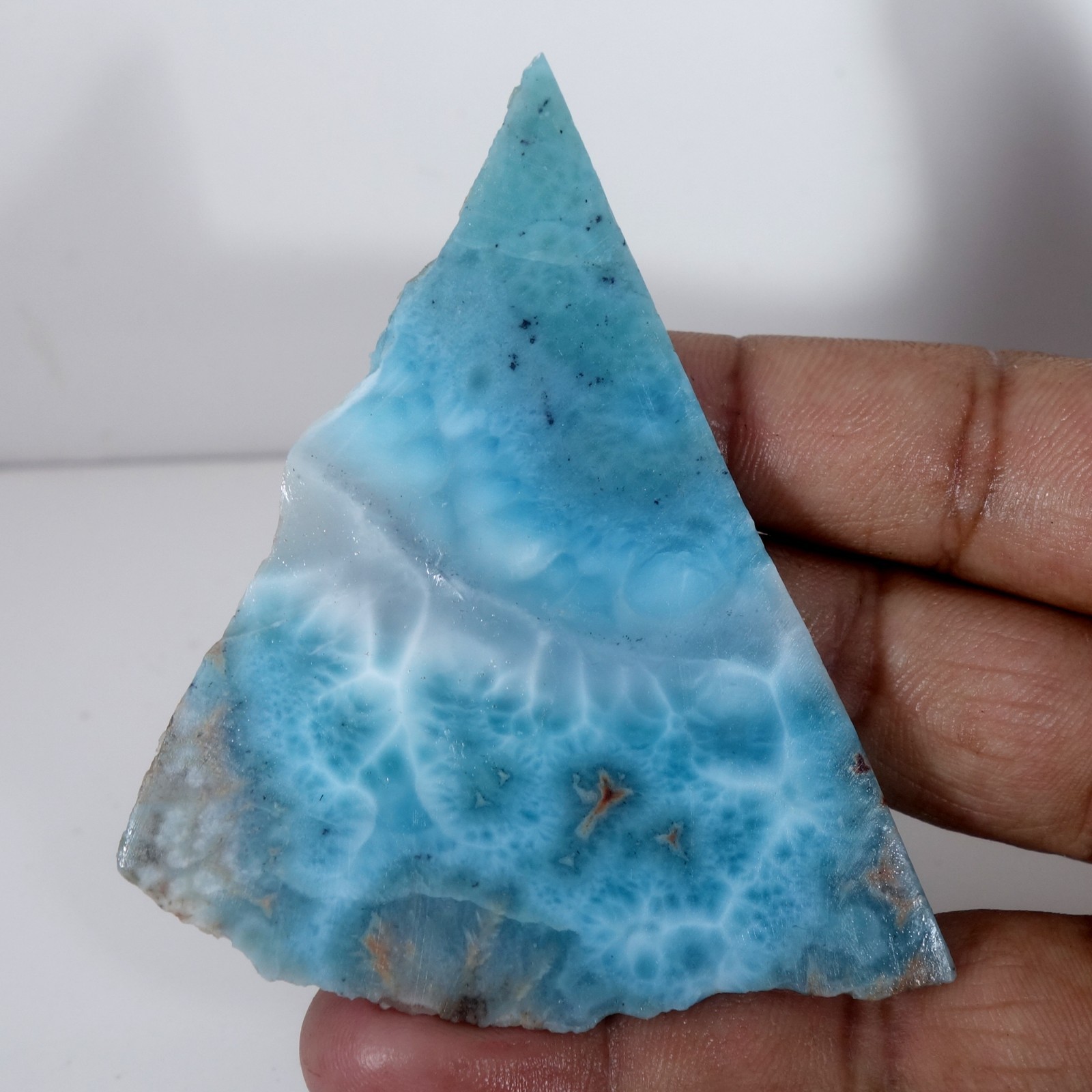 Dominican Republic 196.40 Cts Natural Sky Blue Larimar Raw Rough Healing Crystal
