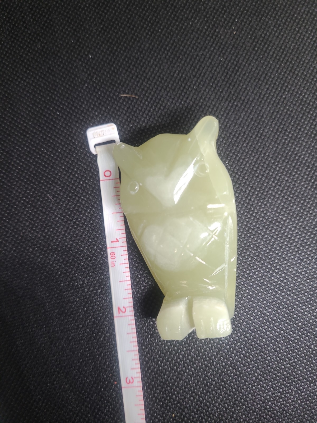 Natural Afghan jade Owl carved，Quartz Crystal owl，Crystal figurine，Home…