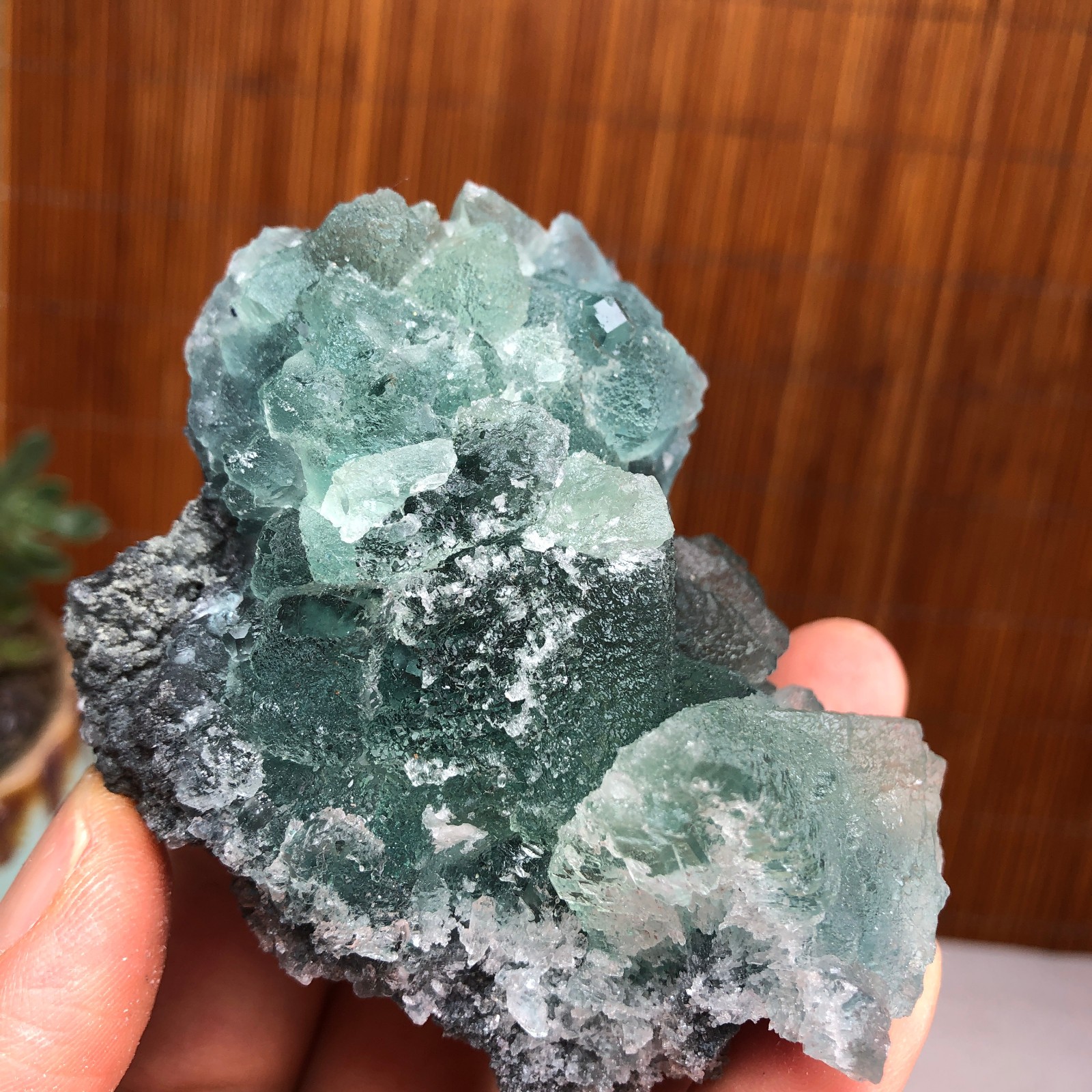 75-55-50mm Rare Natural Green Calcite fluorite Mineral Specimen 265g A6119