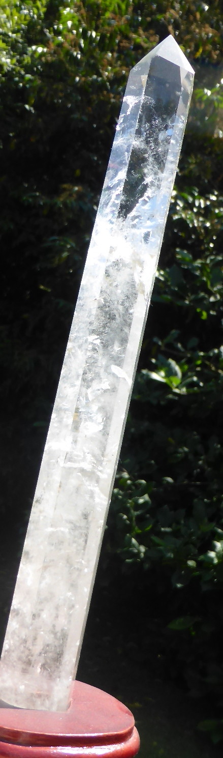LARGE TIBETAN HIGH ALTITUDE QUARTZ CRYSTAL POINT 10 inches tall. GANESH HIMAL