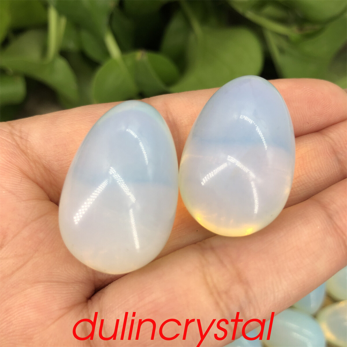 5pcs Opalite Synthetic Mini Egg Quartz Crystal palite Reiki Healing Quality Gem