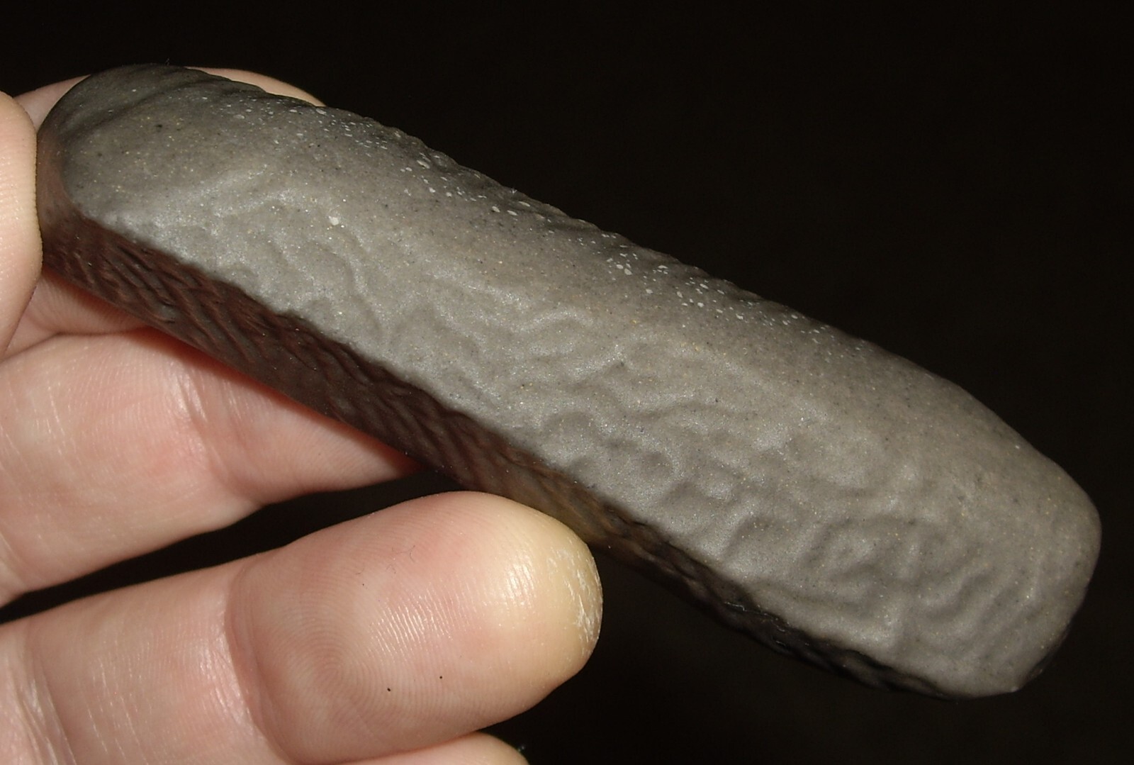 Awesome Wind Carved Wrinkle Stone from Gobi Desert 62g