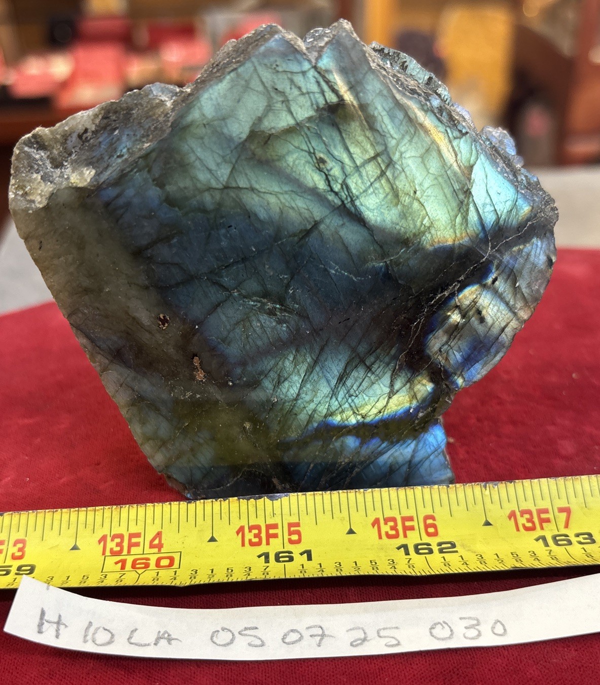 Labradorite Polished Face Madagascar 481 grams