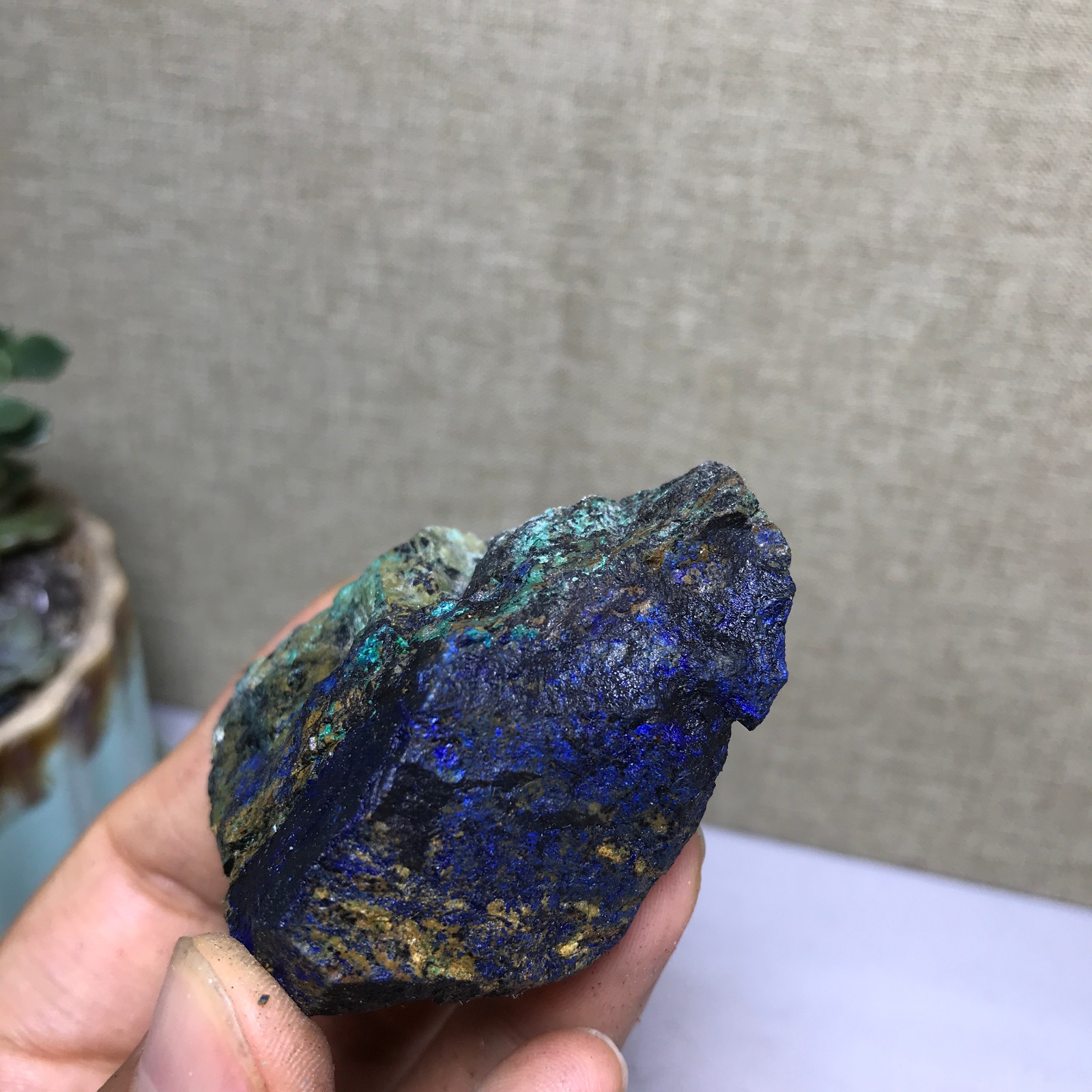 67g Natural Azurite Malachite gemstone Rough original Crystal Specimen A5193