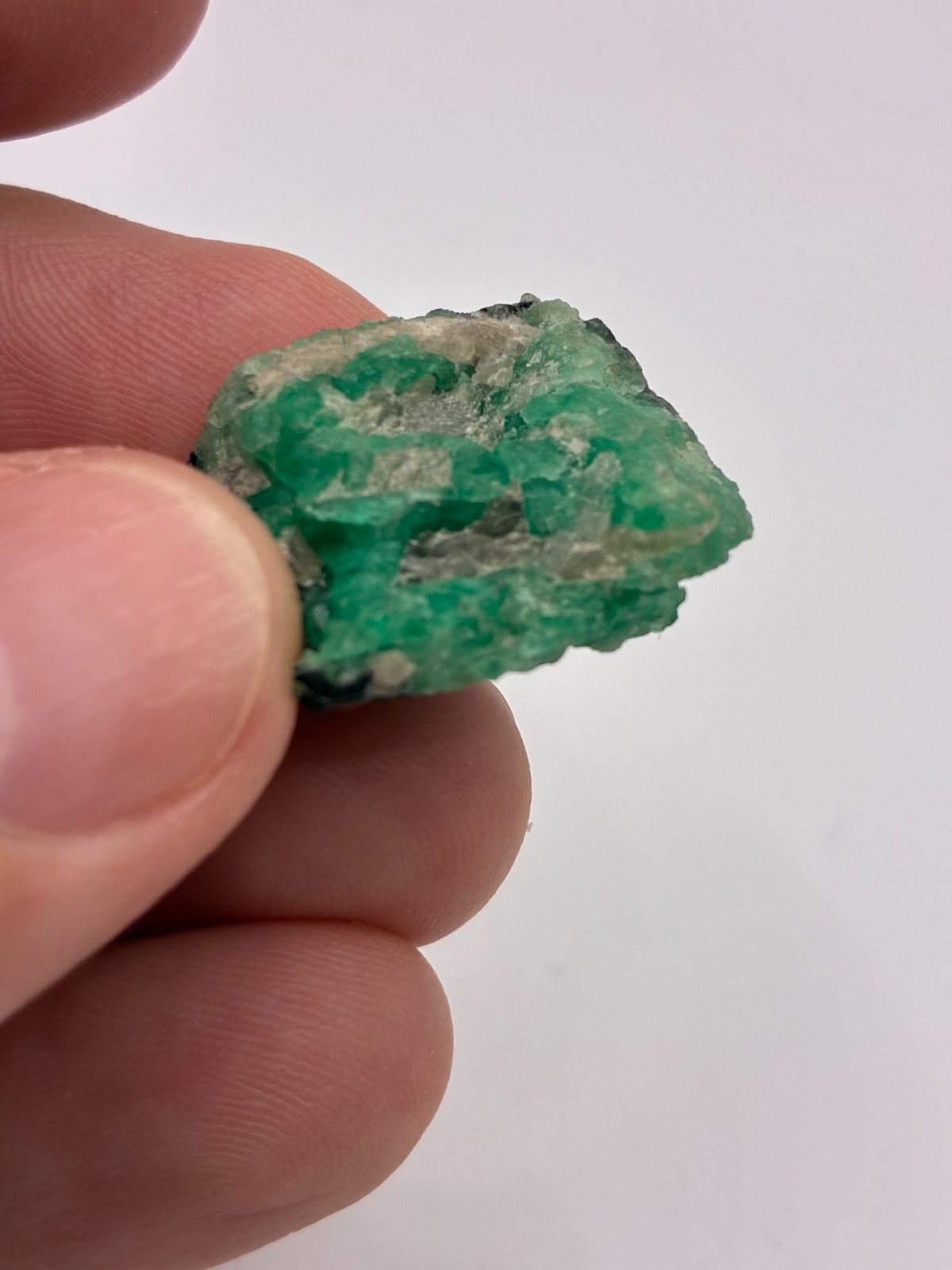 Rough Crystal Colombian Emerald Raw Matrix Collector Piece, Natural Not treament