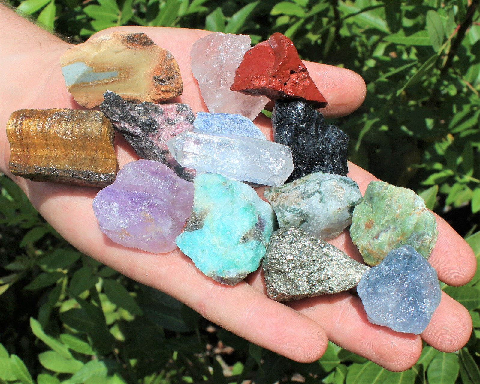 Bulk Mixed Crafters Collection: Gems Crystal Natural Rough Raw 2 lb Lot!