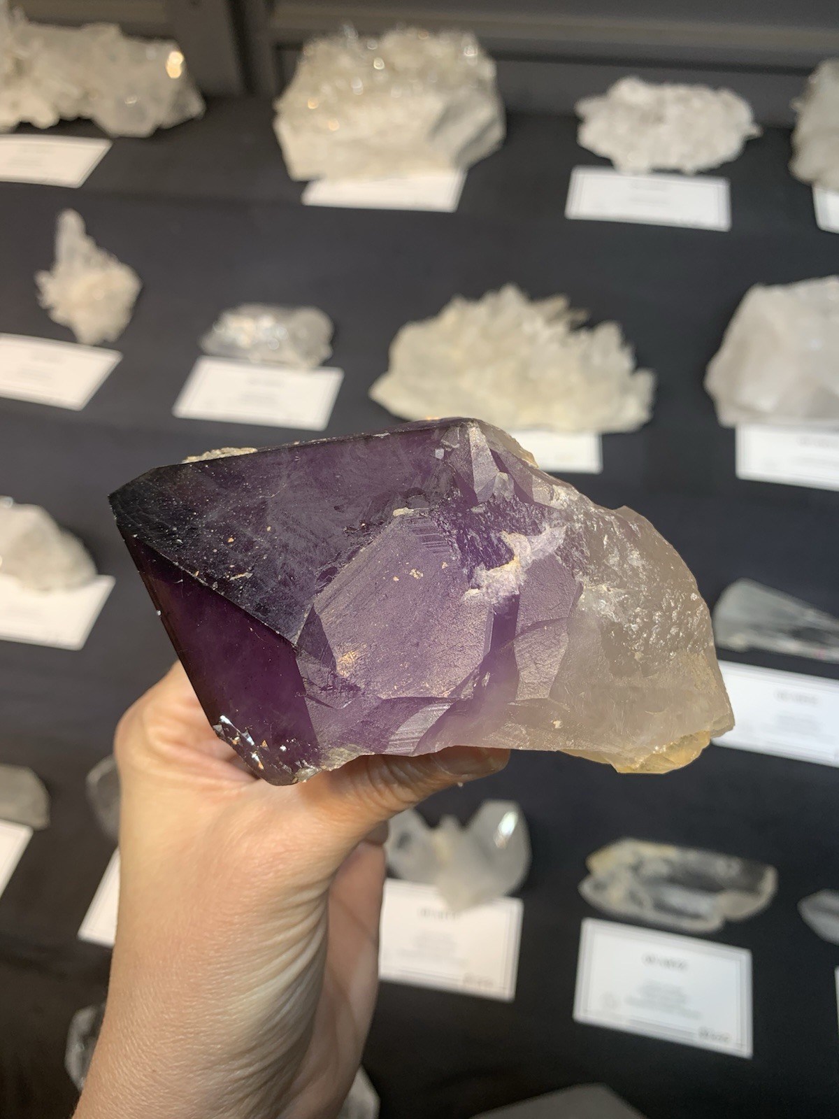 Amethyst Crystal Point from Australia dug by Patrick Gundersen Crystals of AUS