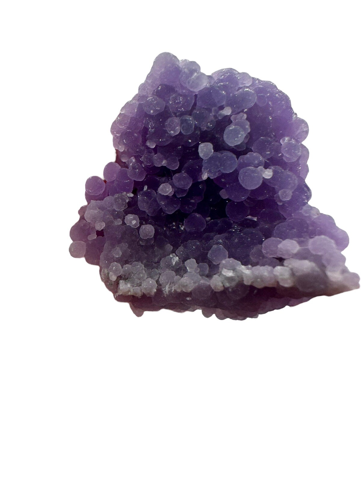 Blue& Purple Iridescent Grape Agate Cluster Mineral Specimen Crystal Botryoidal