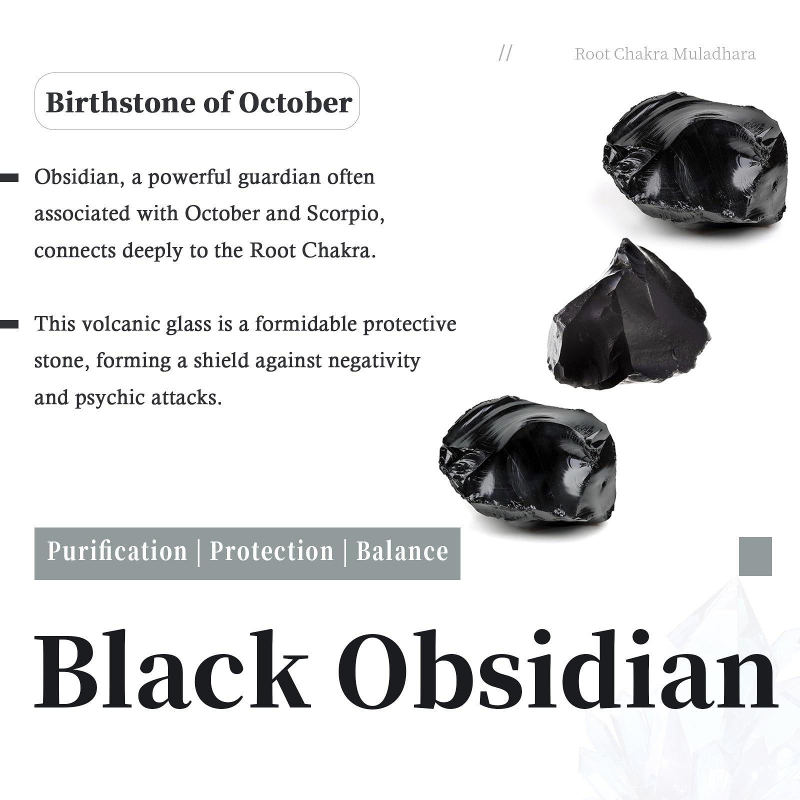 Black Obsidian Tumbled Stones 0.3-0.5 inch, 1lb (460g) Crushed Chips