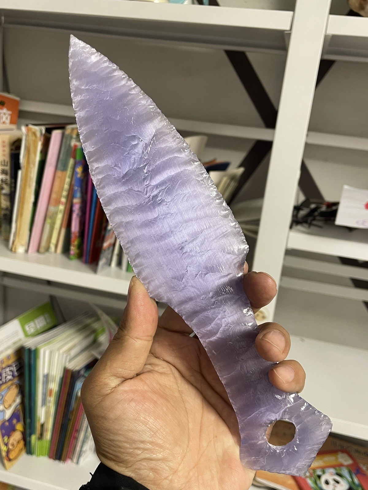 Cat’s eye Claw knife hand carved Karambit Quartz Crystal knife healing