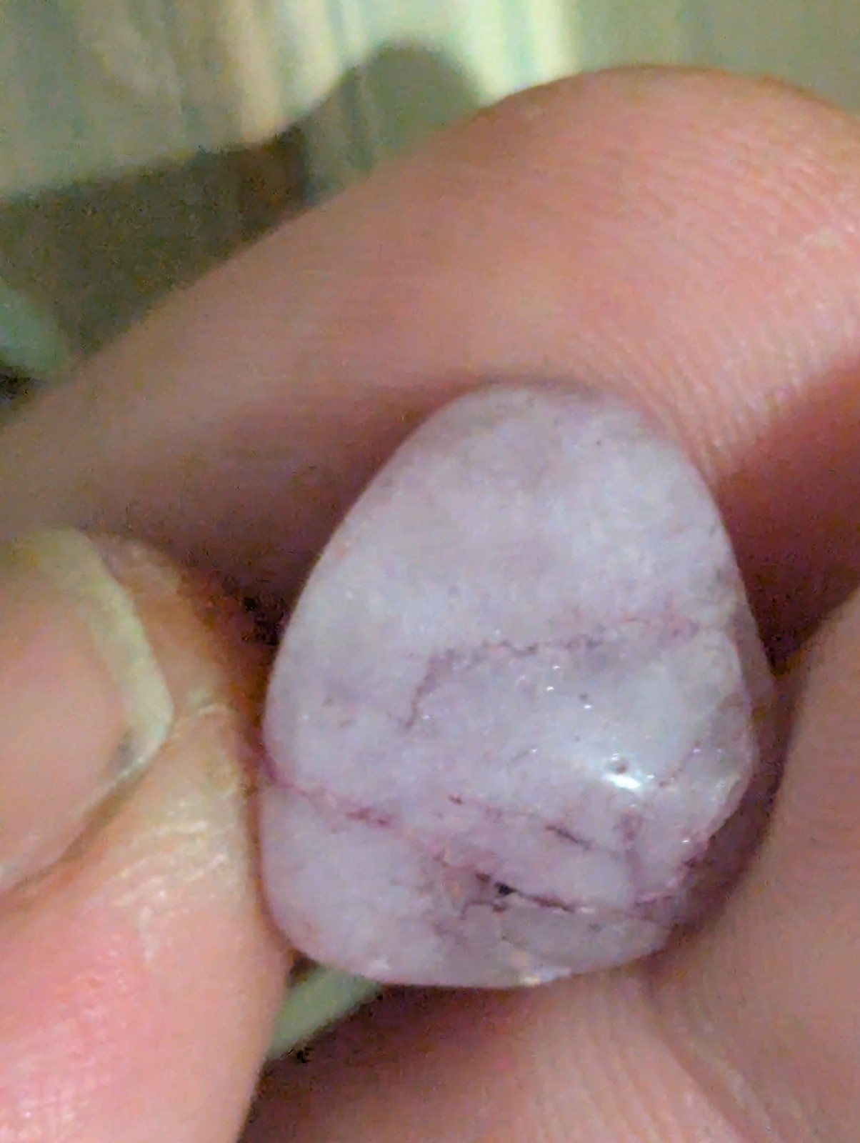 Small Light Purple/Lilac Tumbled Stone Likely From My 25-30 Year Old Collection