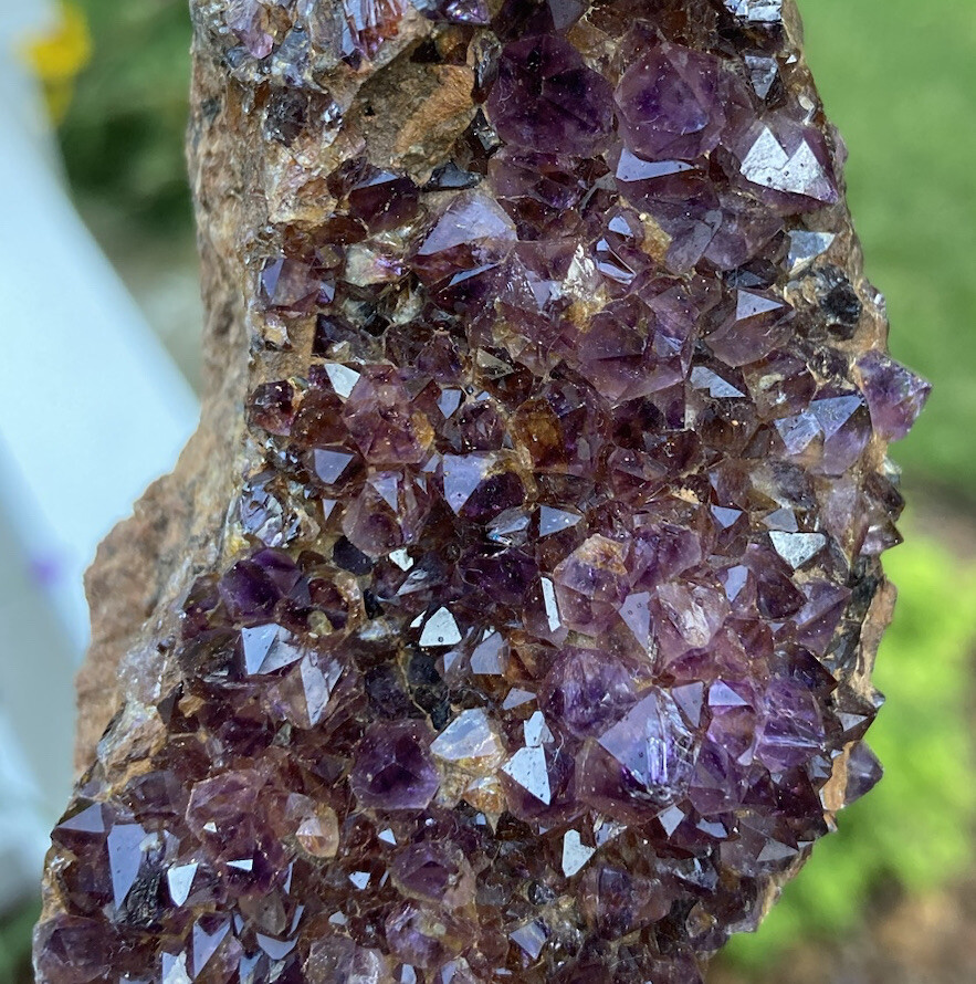 161g XTRA DARK PURPLE AMETHYST SPIRIT QUARTZ Fairy Cactus Crystal Cluster 4″