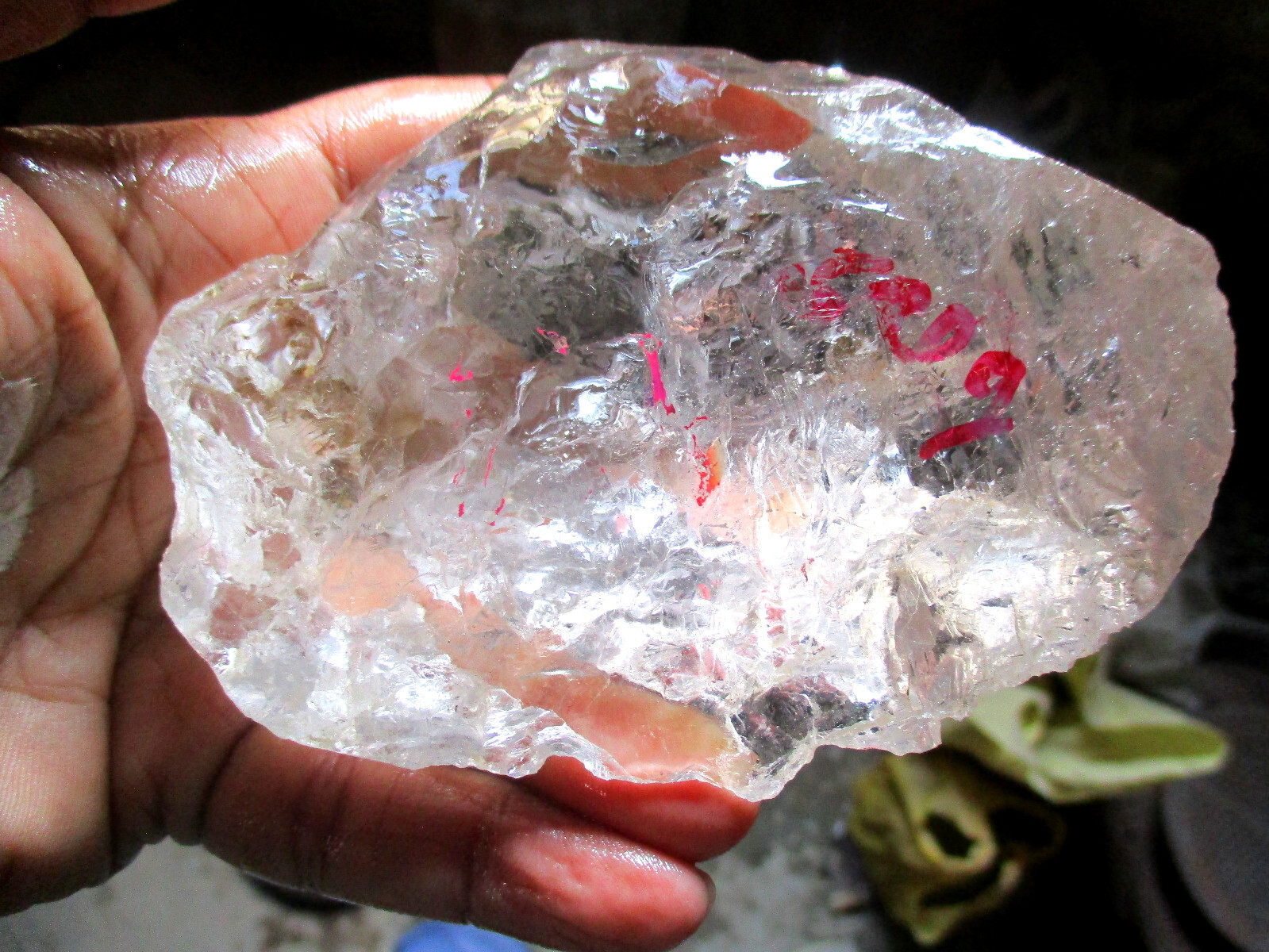 Product image Rare Natural Crystal Quartz Rough, 520 Gms, 50% Eye Clean Flawless