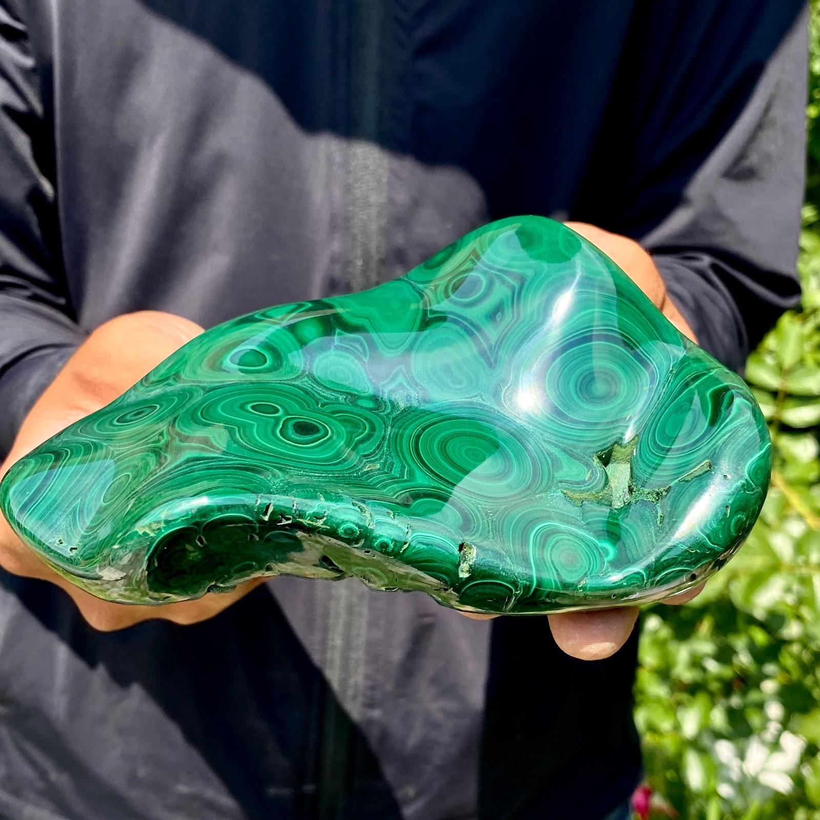 1.8LB Natural Chrysocolla/Malachite transparent cluster rough mineral sample