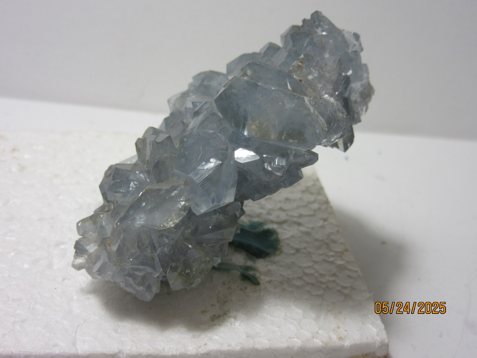 Blue Celestite Quartz Crystal Cluster2 1/8 Inch Collectible BCQMC-4.5s